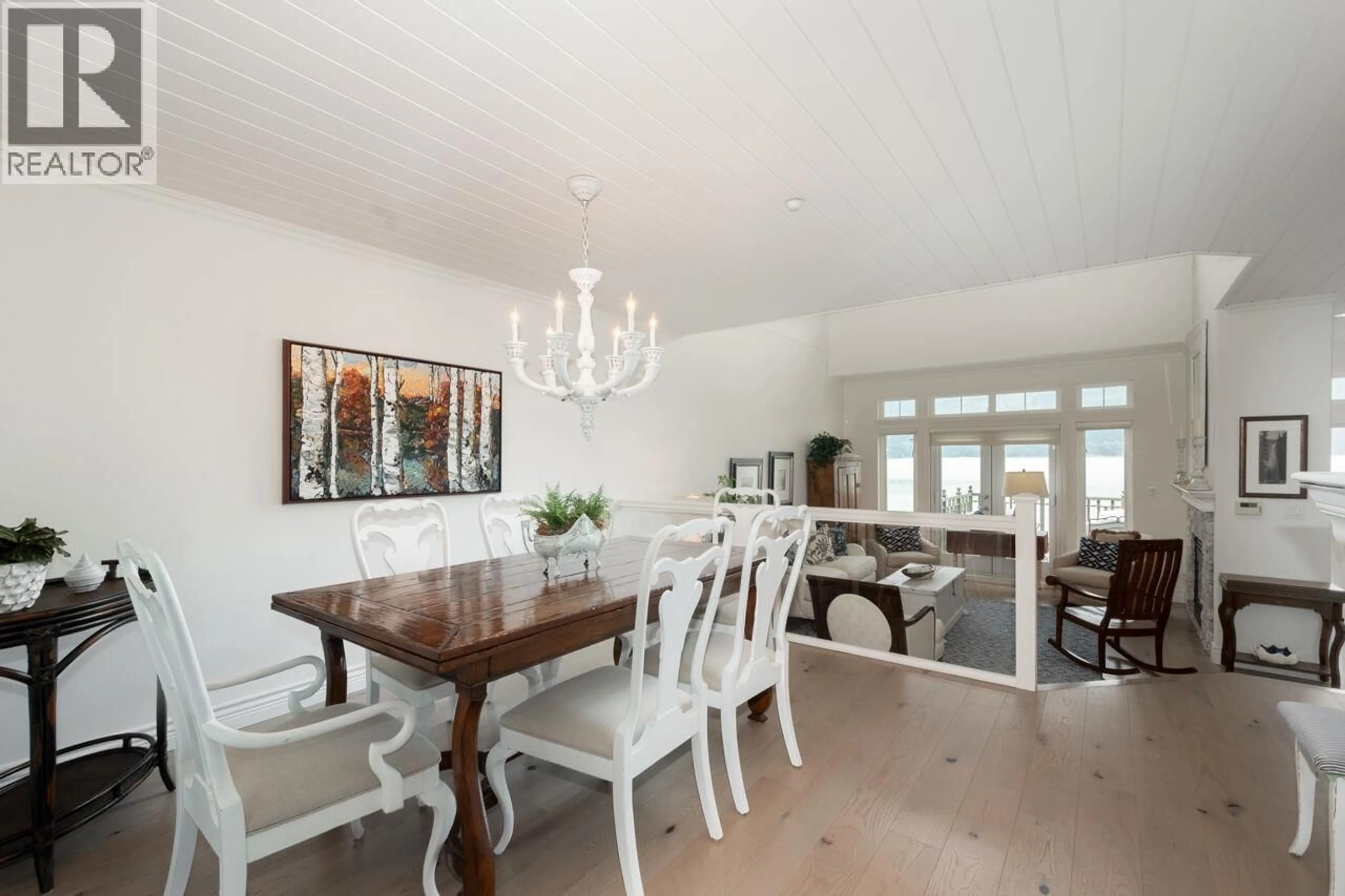 Dining room, wood/laminate floor for 9 BEACH DRIVE, Furry Creek British Columbia V8B1A2