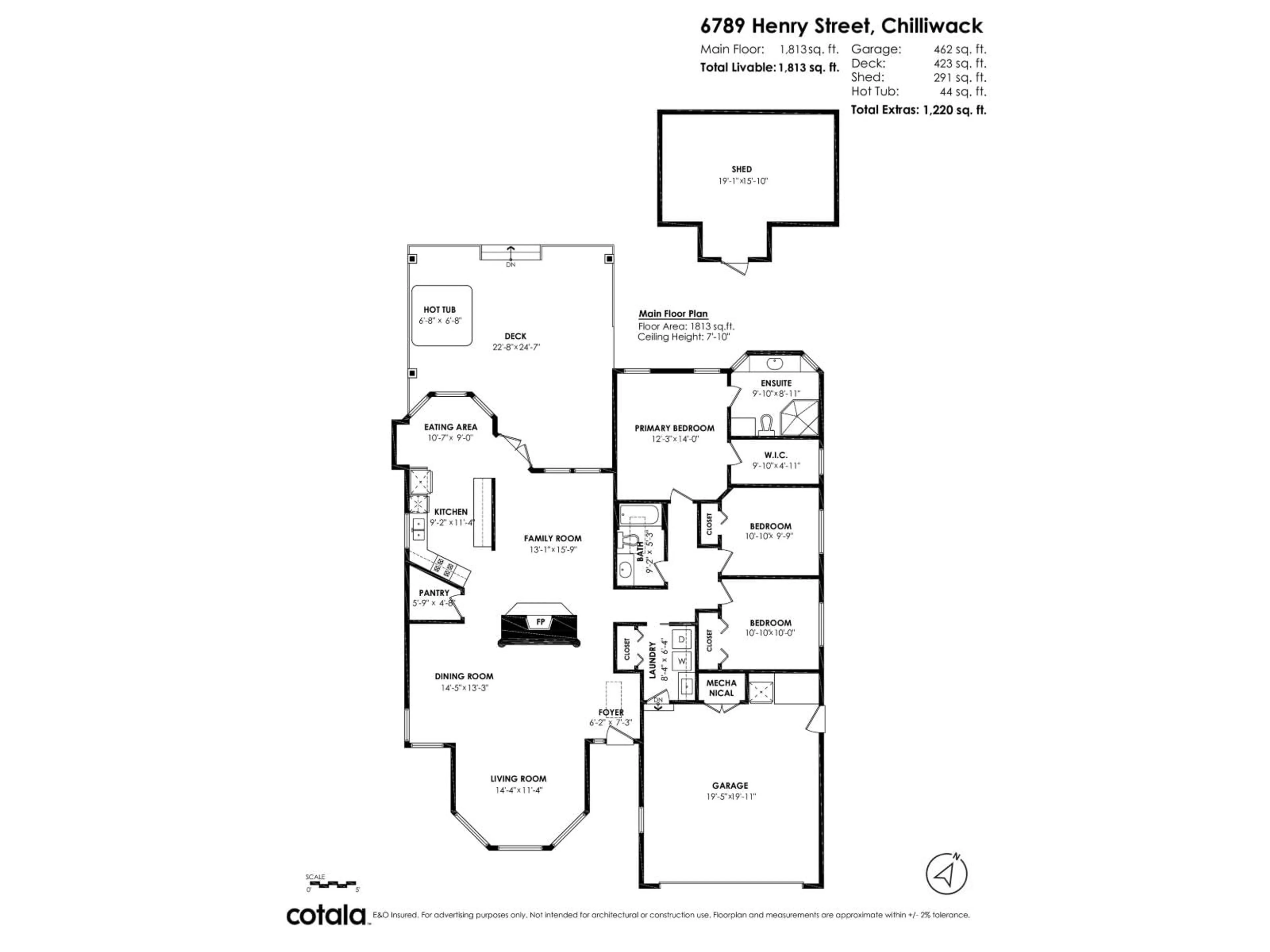 Floor plan for 6789 HENRY STREET, Chilliwack British Columbia V2R2W1