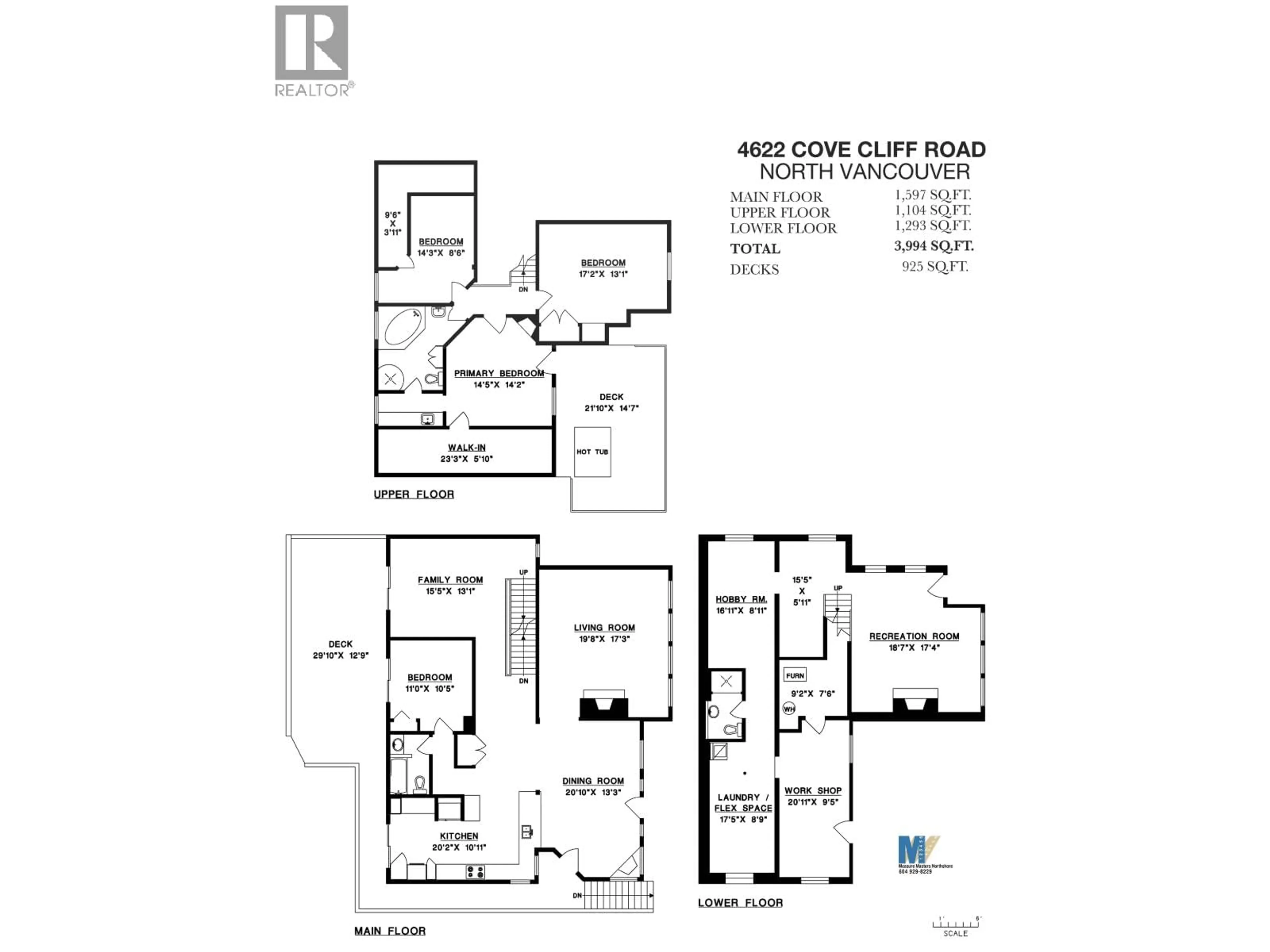 Floor plan for 4622 COVE CLIFF ROAD, North Vancouver British Columbia V7G1H6