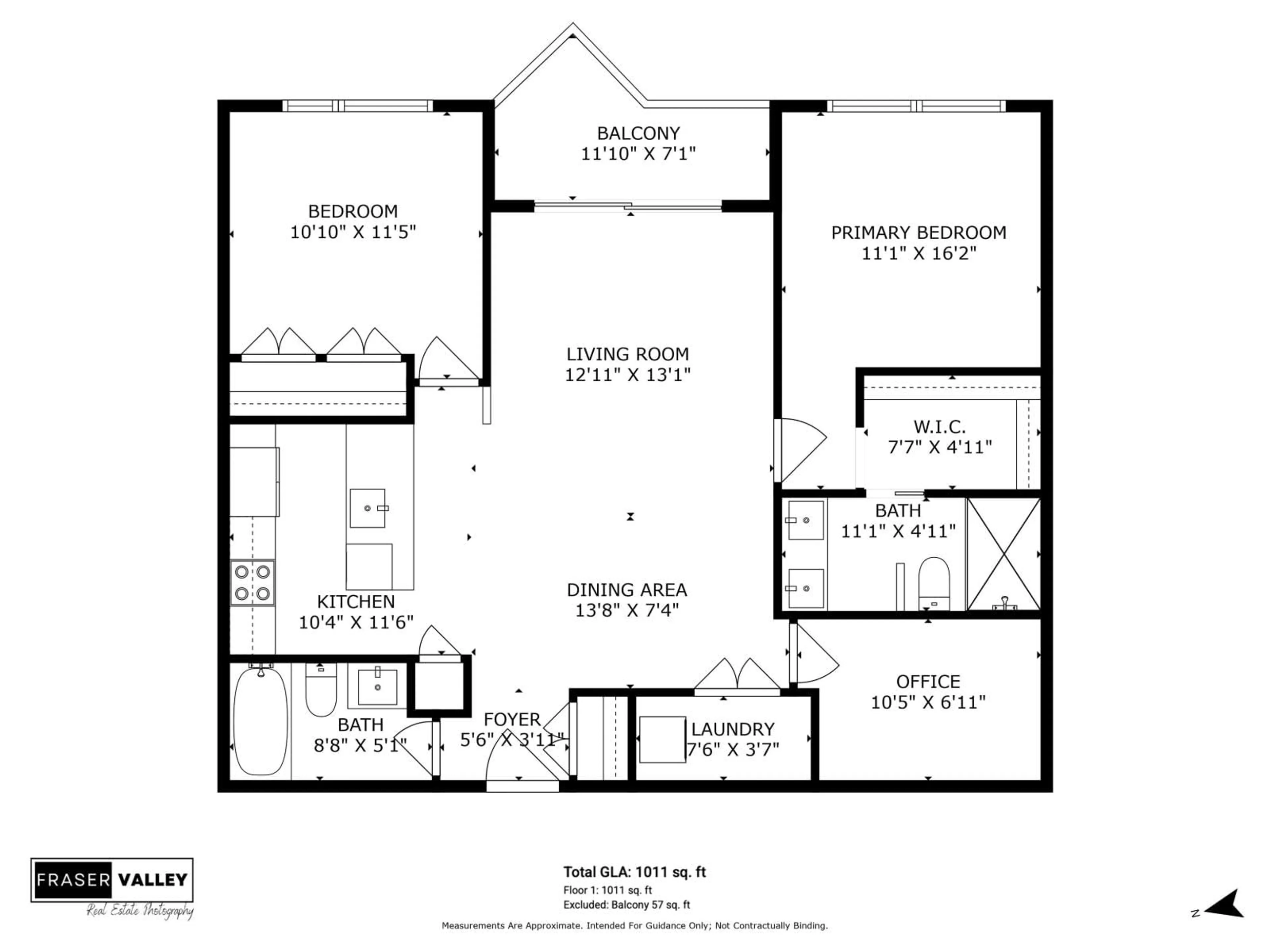Floor plan for 305 - 32838 LANDEAU PLACE, Abbotsford British Columbia V2S0M6