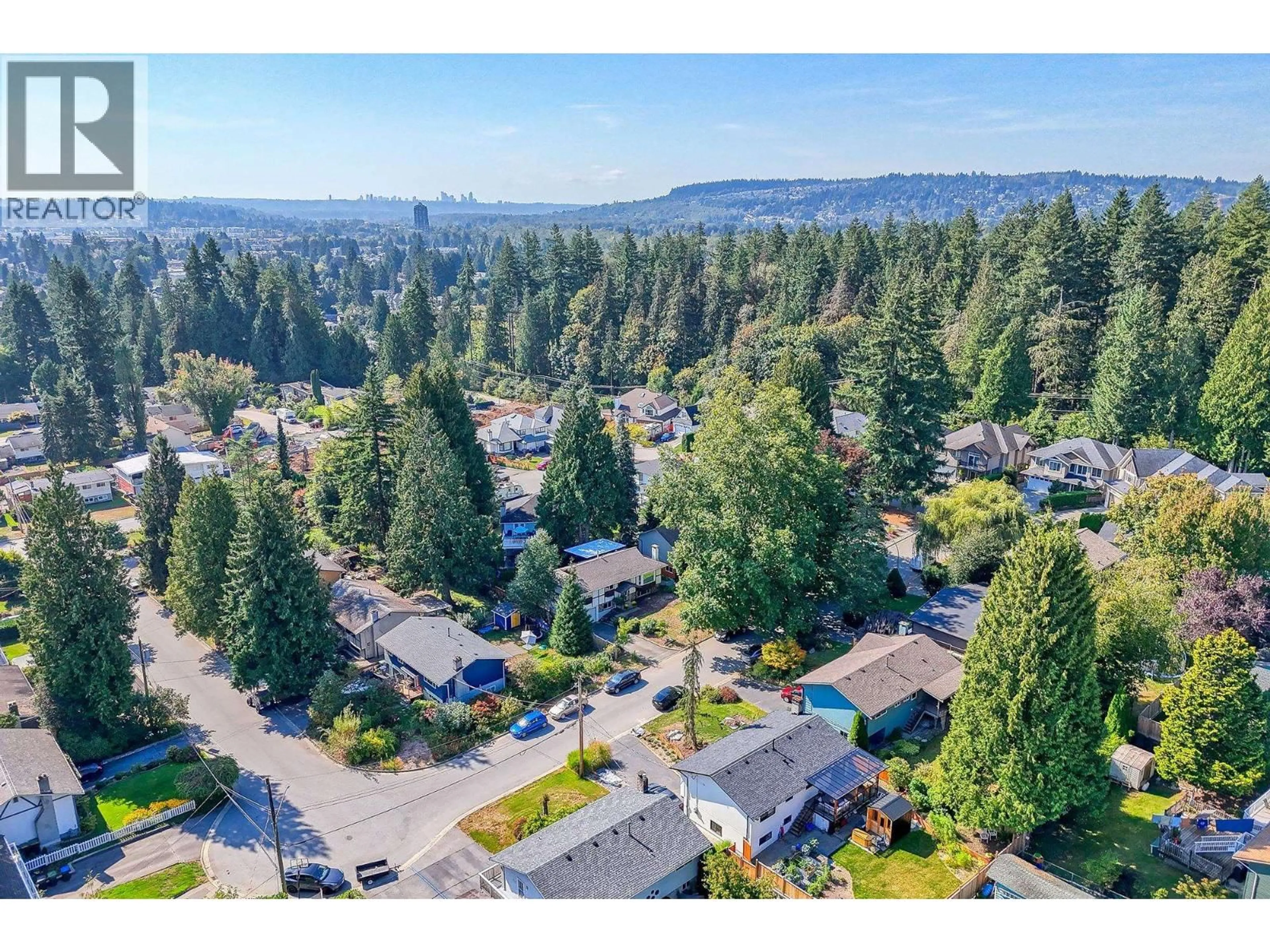 A pic from outside/outdoor area/front of a property/back of a property/a pic from drone, forest/trees view for 3848 CLEMATIS CRESCENT, Port Coquitlam British Columbia V3B4B1