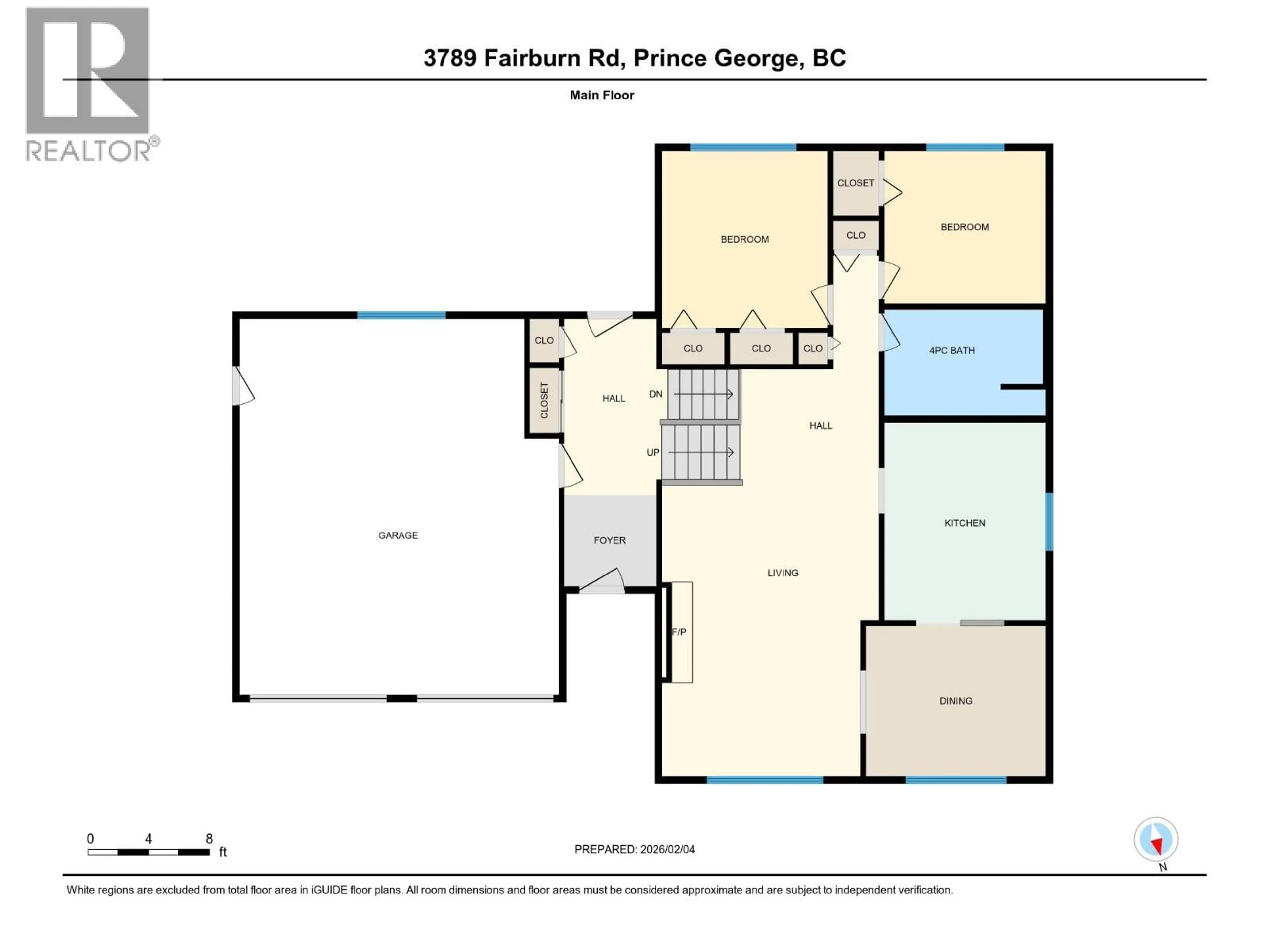 Floor plan for 3789 FAIRBURN ROAD, Prince George British Columbia V2K4G5