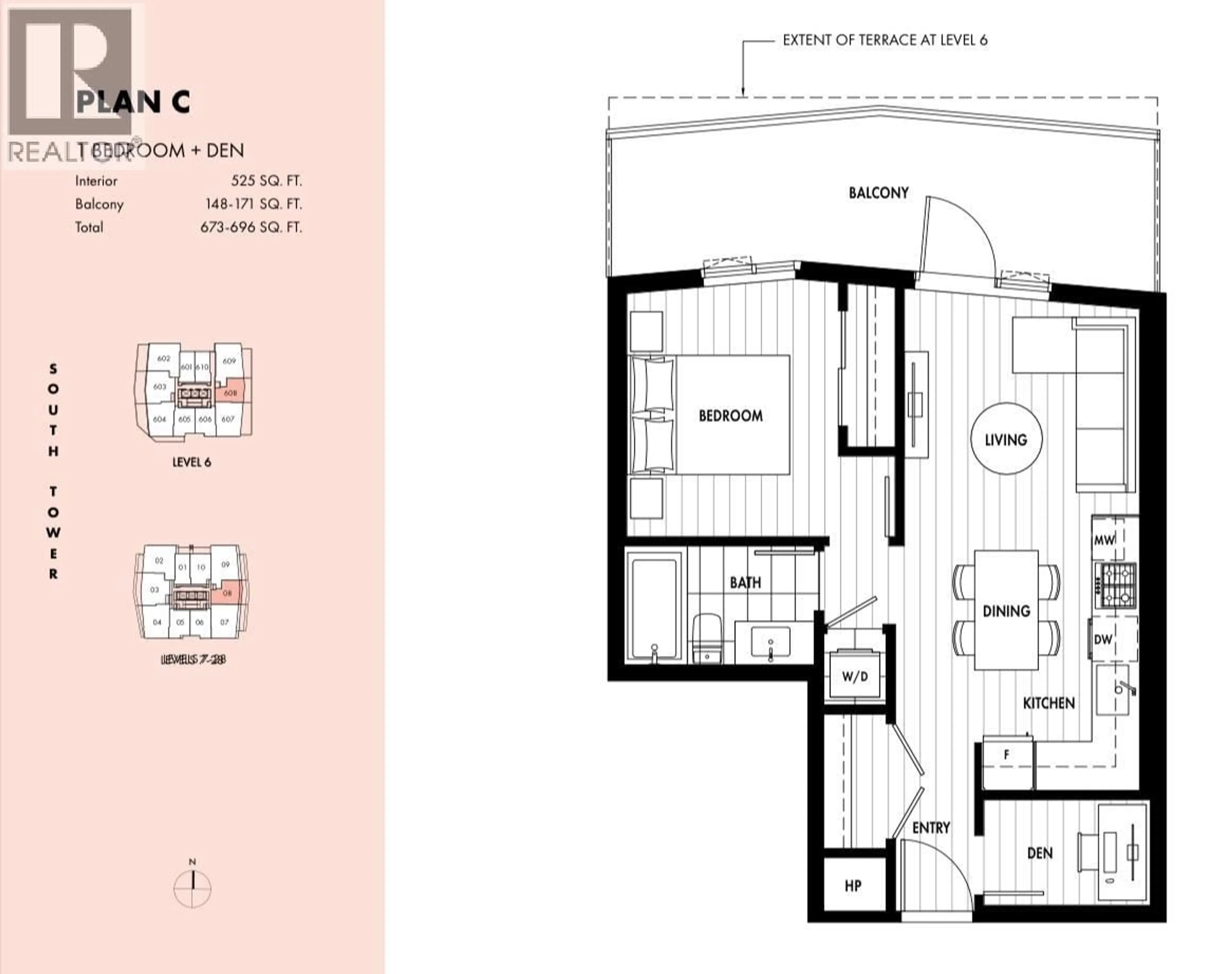 Floor plan for 2808 - 308 ALDERSON AVENUE, Coquitlam British Columbia V3K0J2