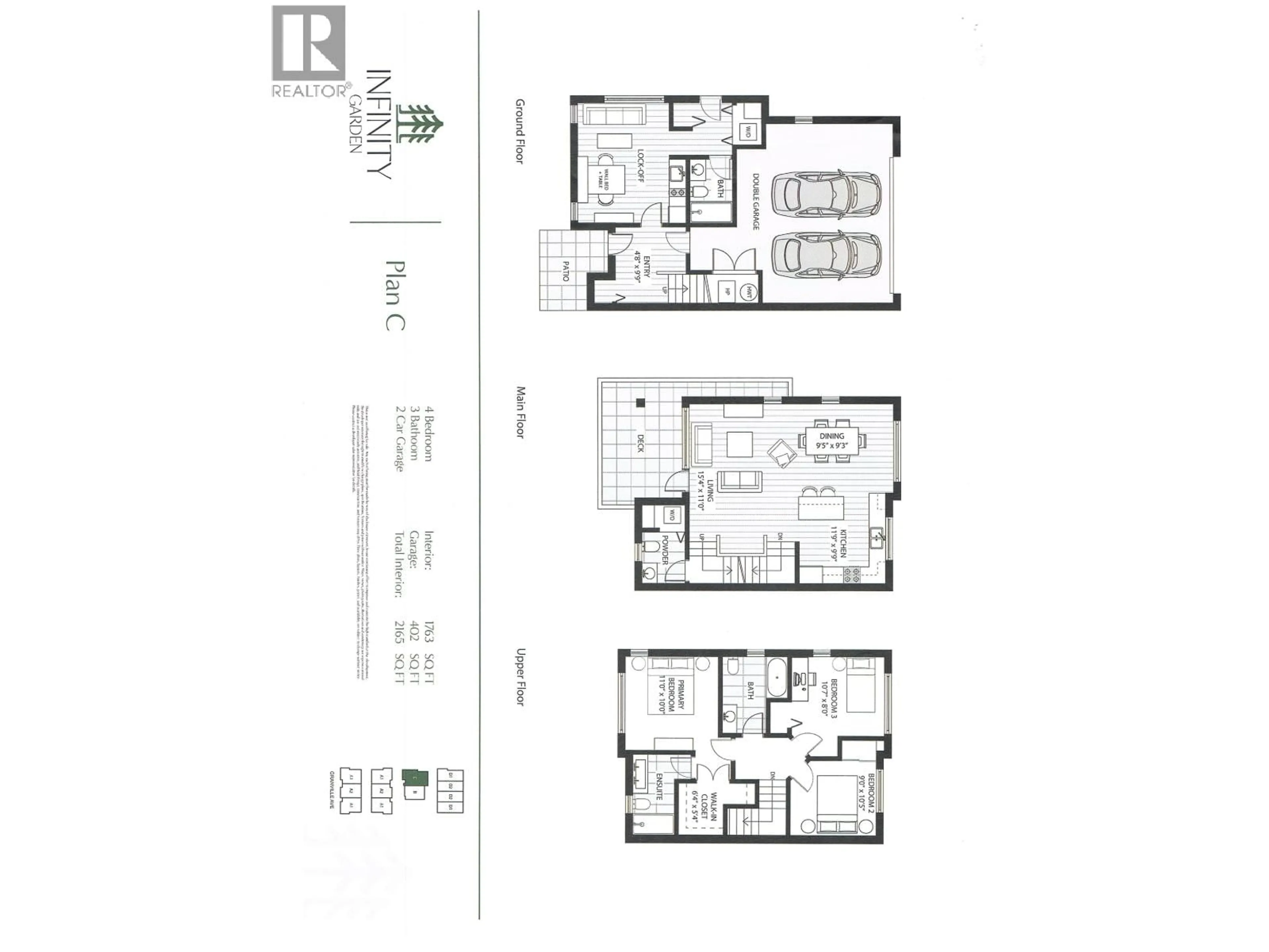 Floor plan for 5 - 9511 GRANVILLE AVENUE, Richmond British Columbia V6Y1P9