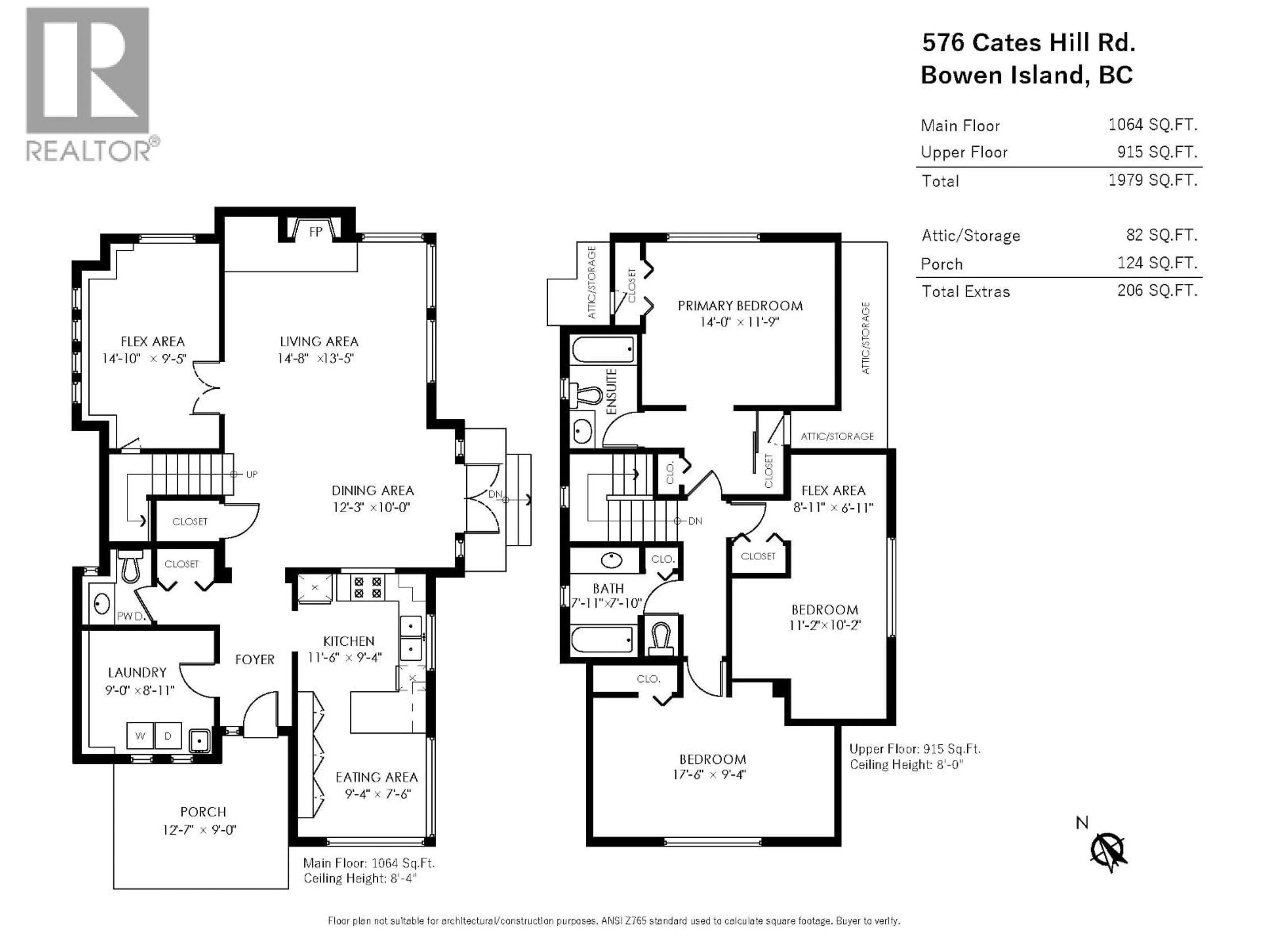 Floor plan for 576 CATES HILL ROAD, Bowen Island British Columbia V0N1G2