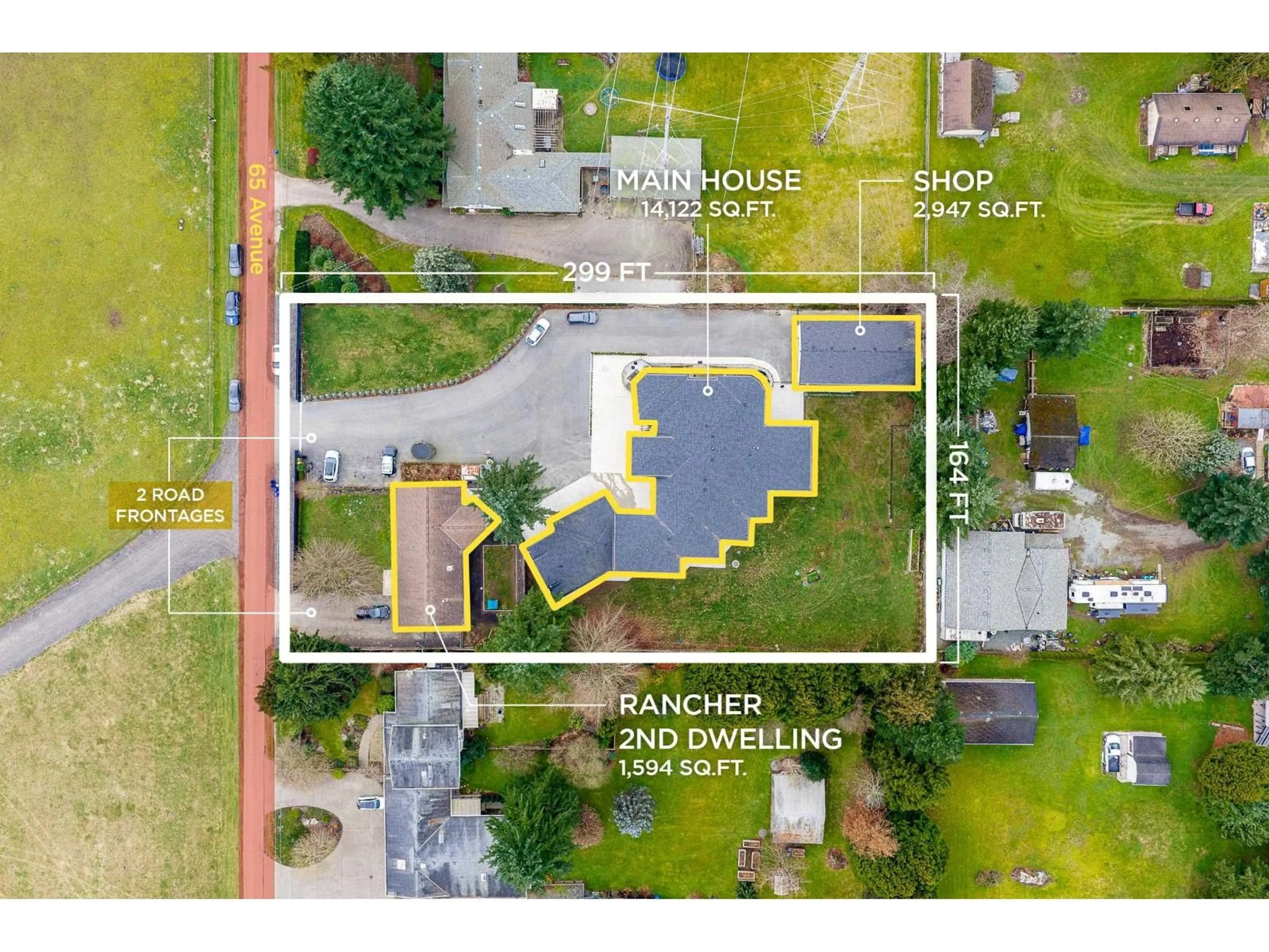 A pic from outside/outdoor area/front of a property/back of a property/a pic from drone, street for 24095 65 AVENUE, Langley British Columbia V2Y2H1