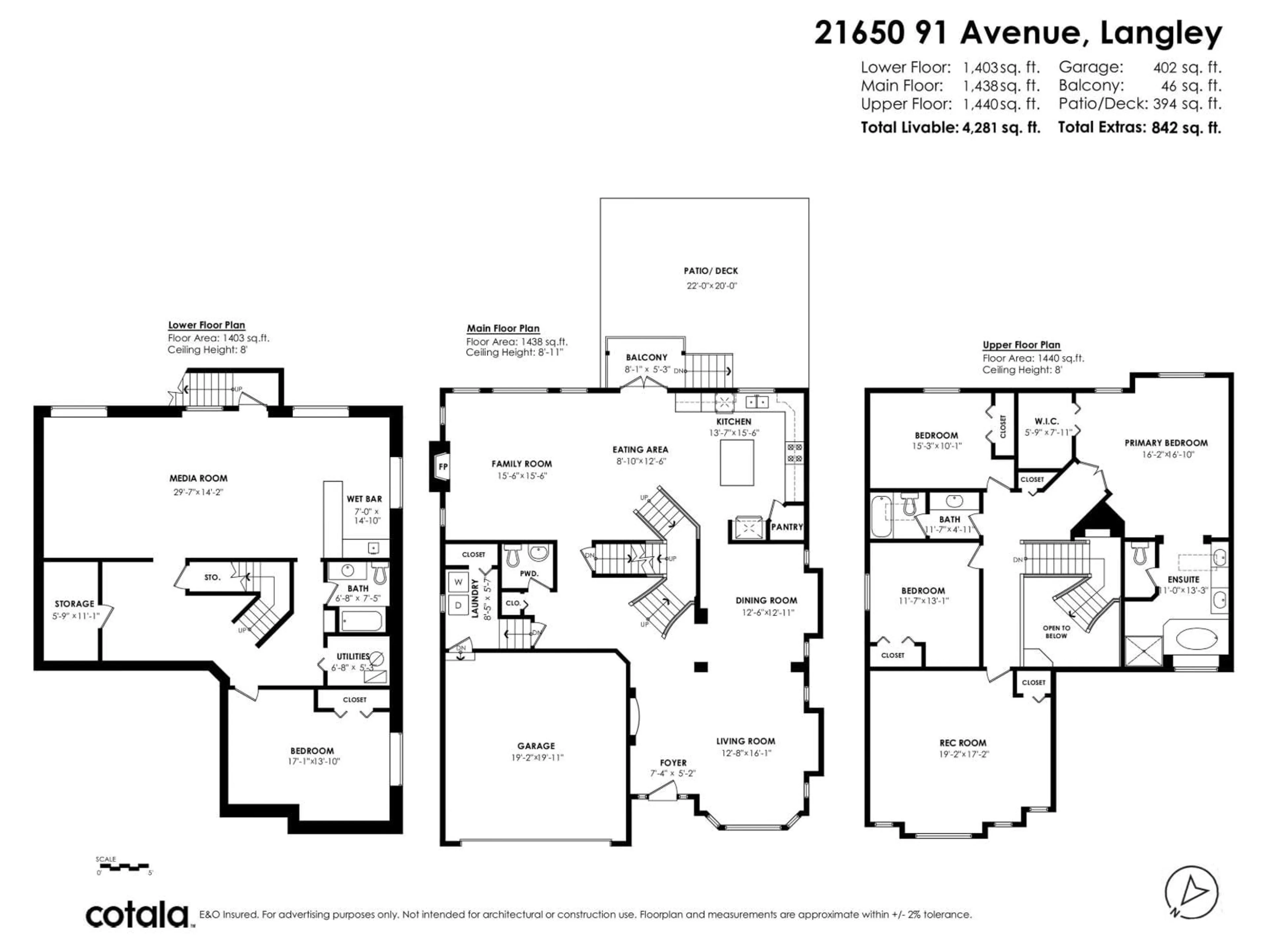 Floor plan for 21650 91 AVENUE, Langley British Columbia V1M4C9