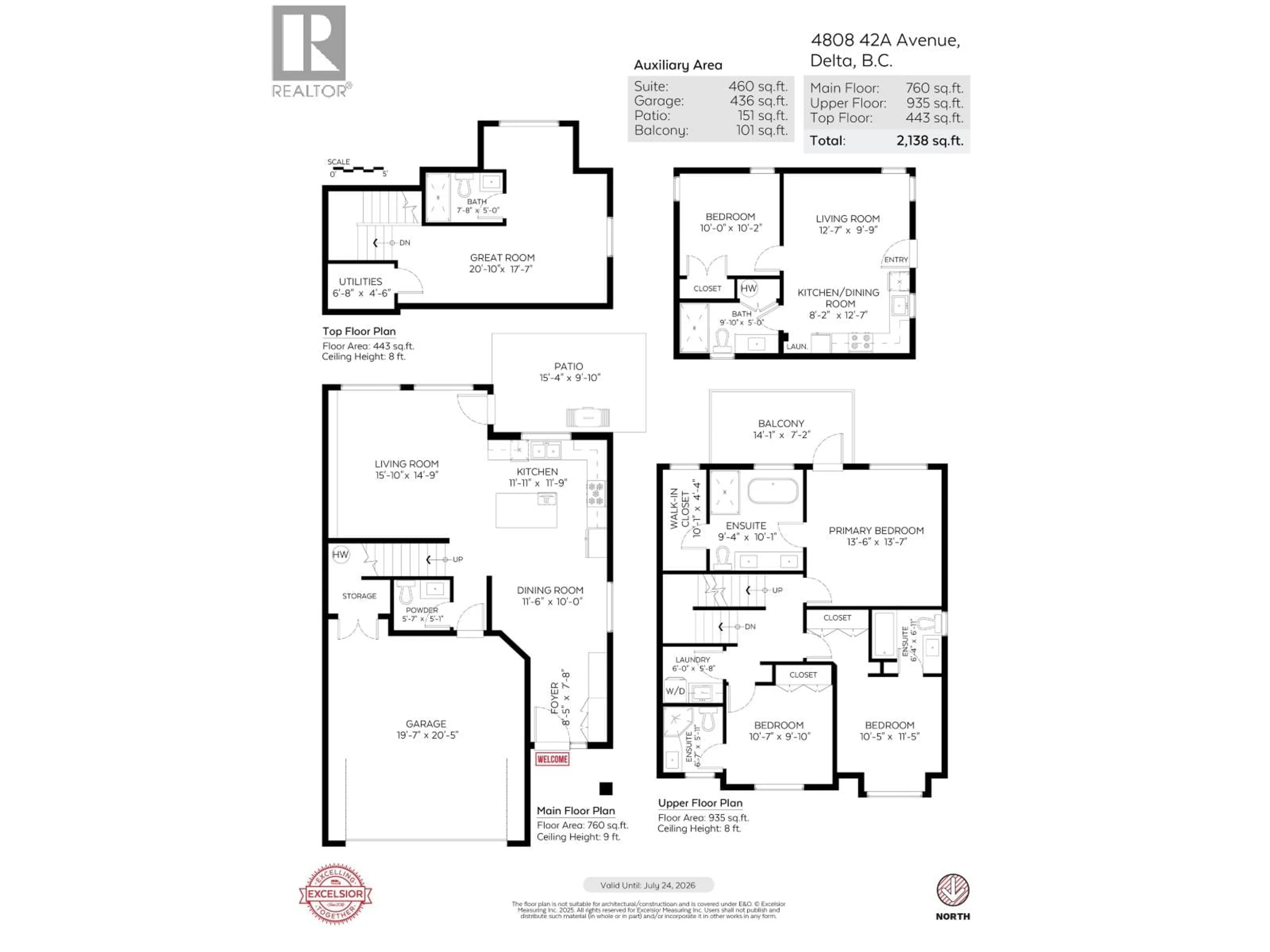 Floor plan for 4808 42A AVENUE, Ladner British Columbia V4K1A1