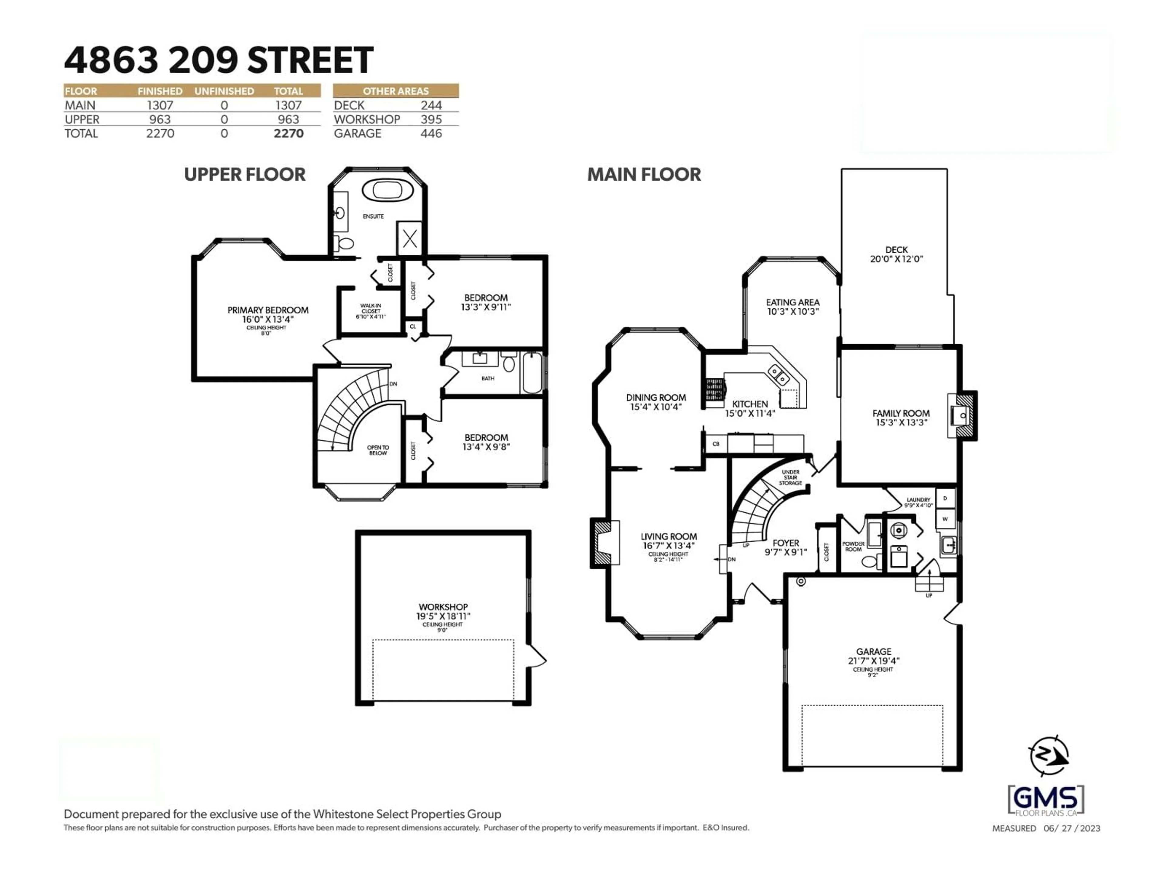 Floor plan for 4863 209 STREET, Langley British Columbia V3A8V4