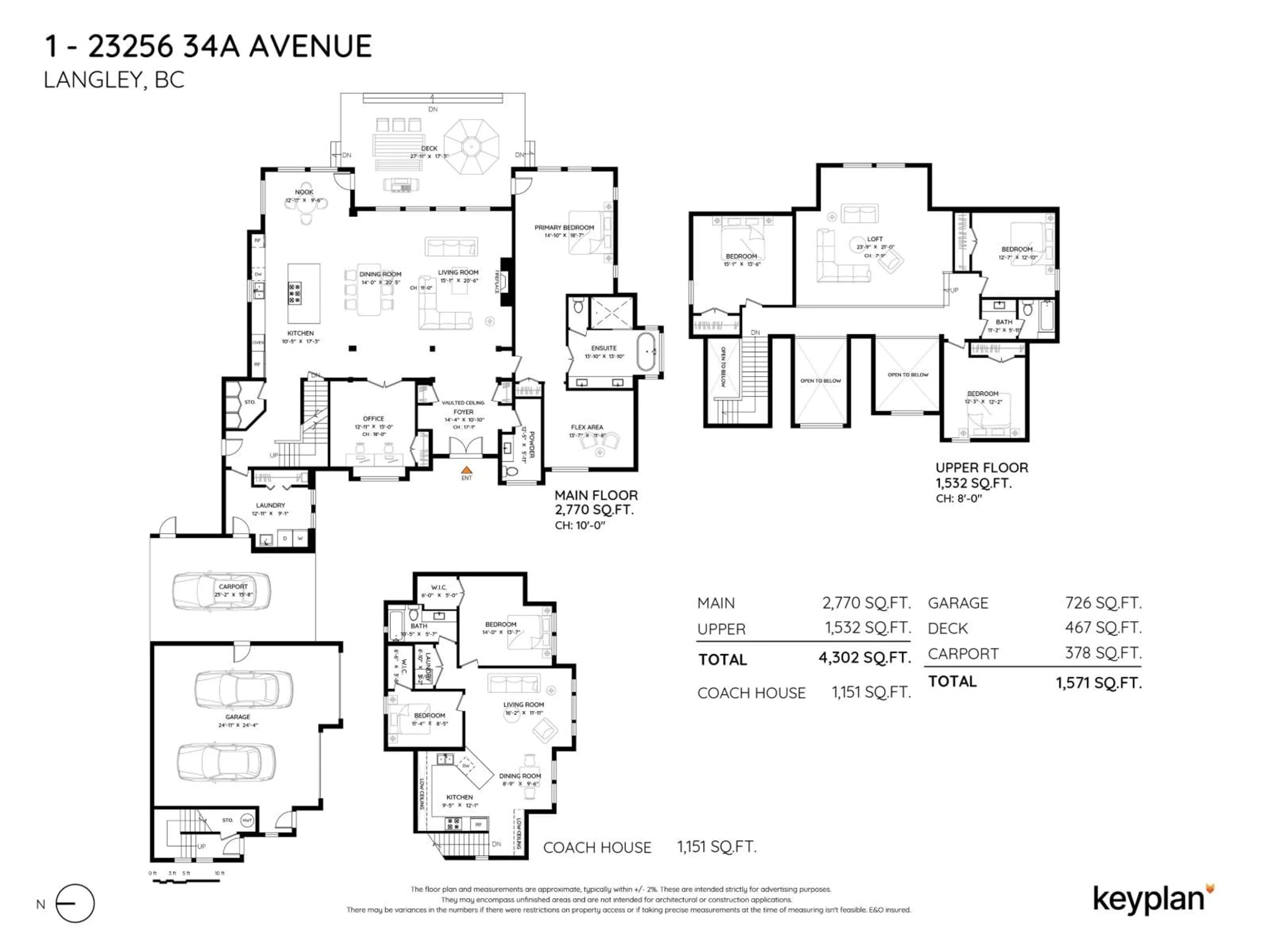 Floor plan for 1 - 23256 34A AVENUE, Langley British Columbia V2Z2H6