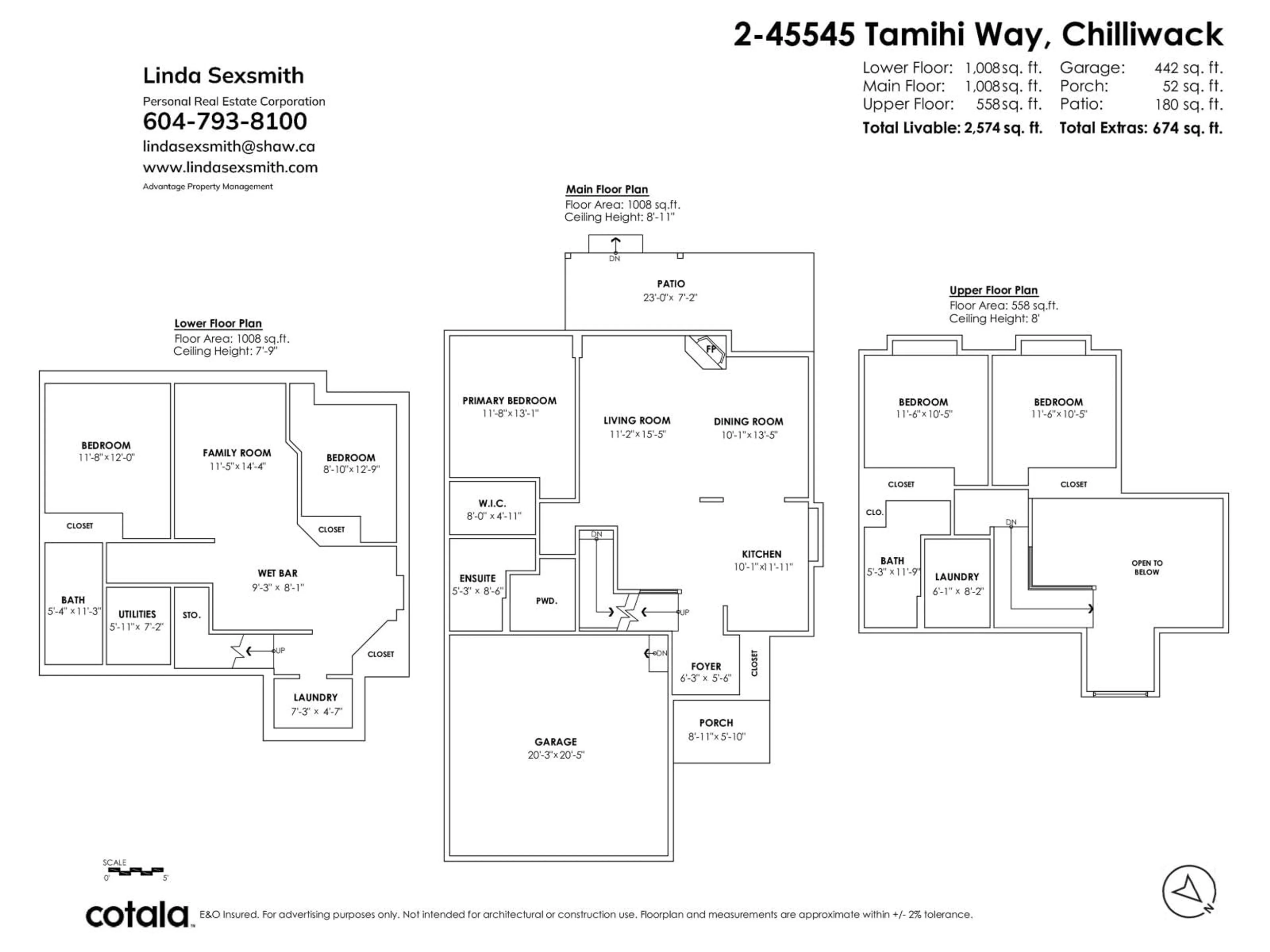 Floor plan for 2 - 45545 TAMIHI WAY, Chilliwack British Columbia V2R0G2
