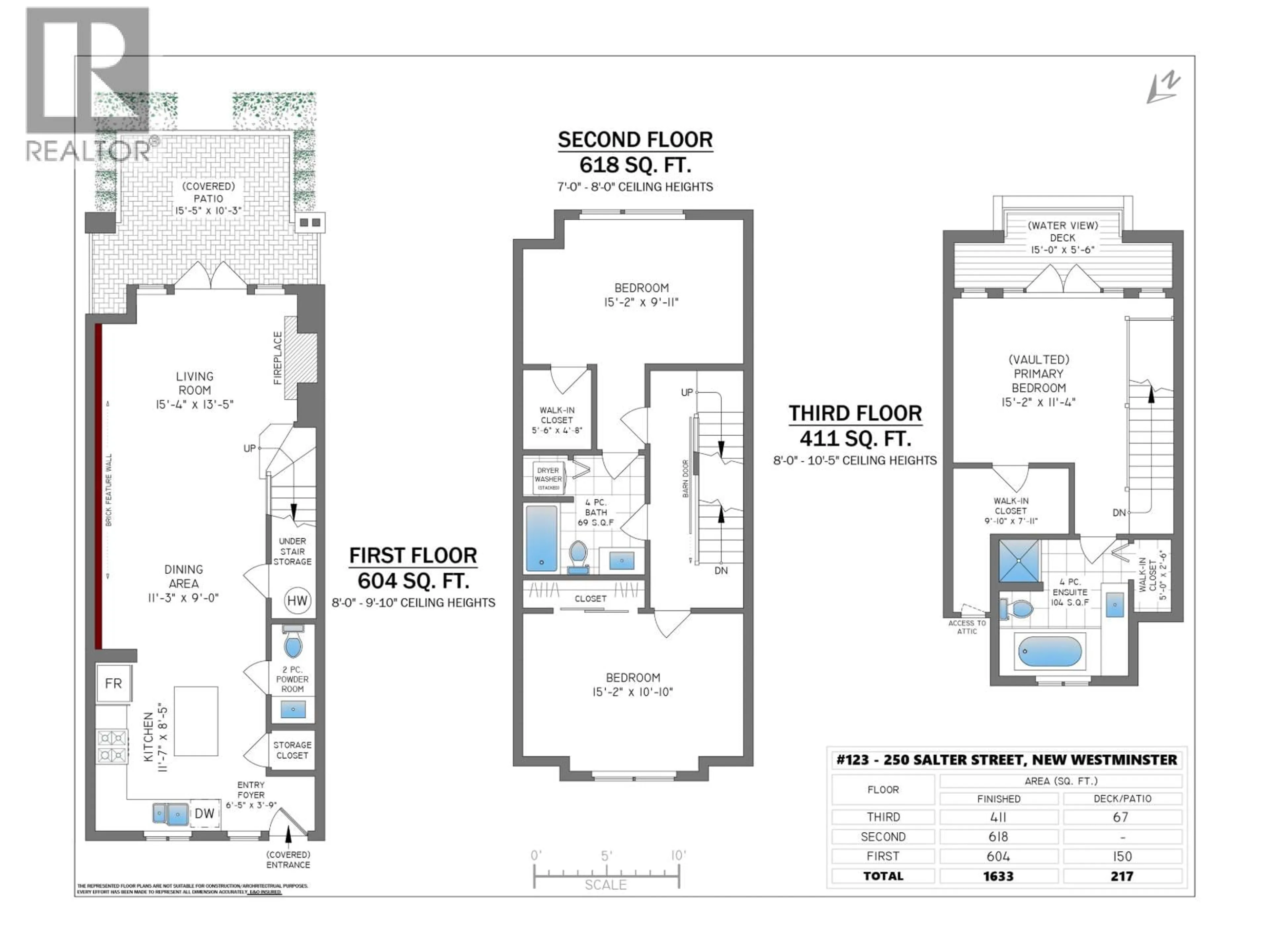 Floor plan for 123 - 250 SALTER STREET, New Westminster British Columbia V3M0B7