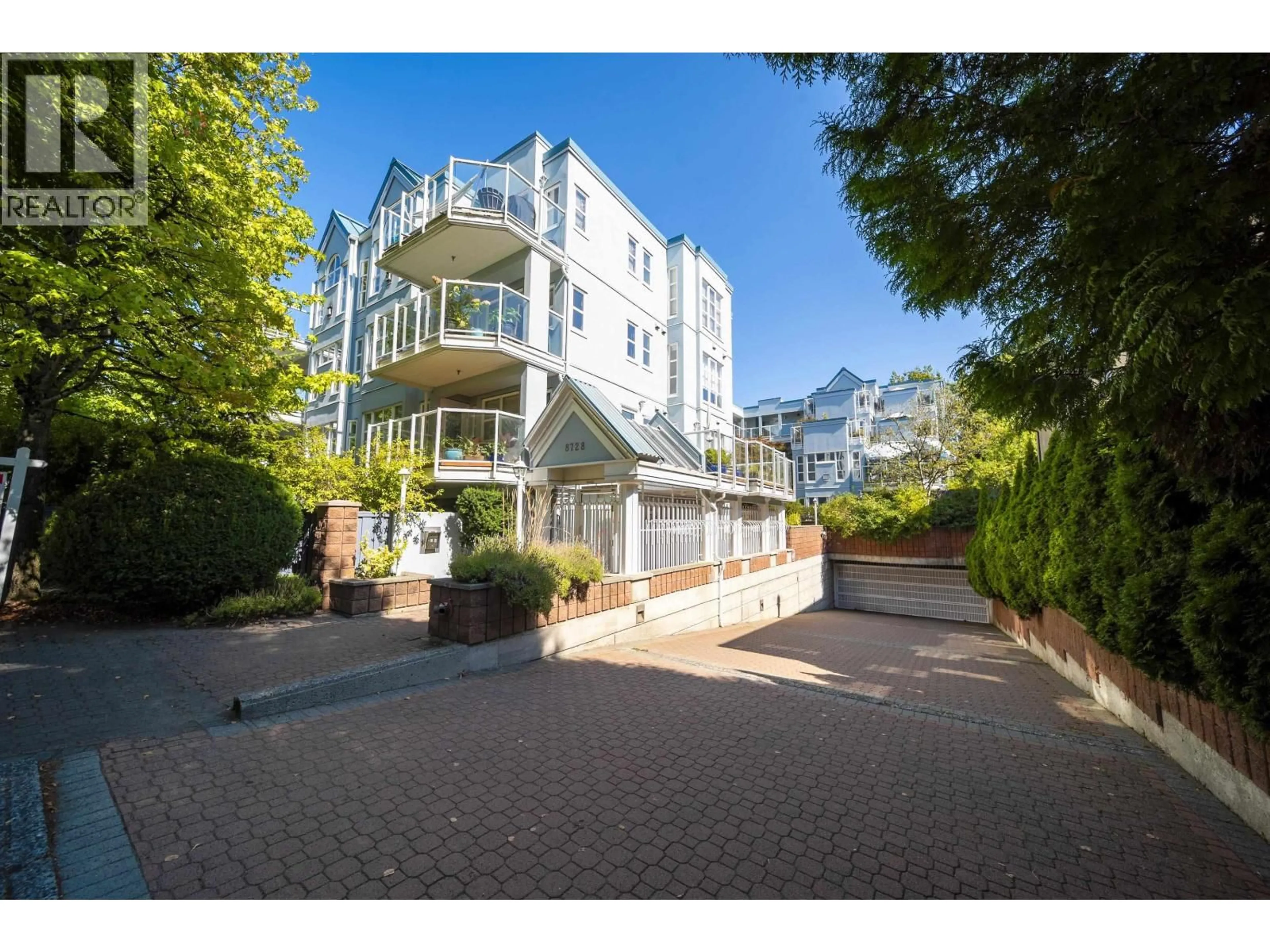 A pic from outside/outdoor area/front of a property/back of a property/a pic from drone, street for 302 - 8728 MARINE DRIVE, Vancouver British Columbia V6P6A4