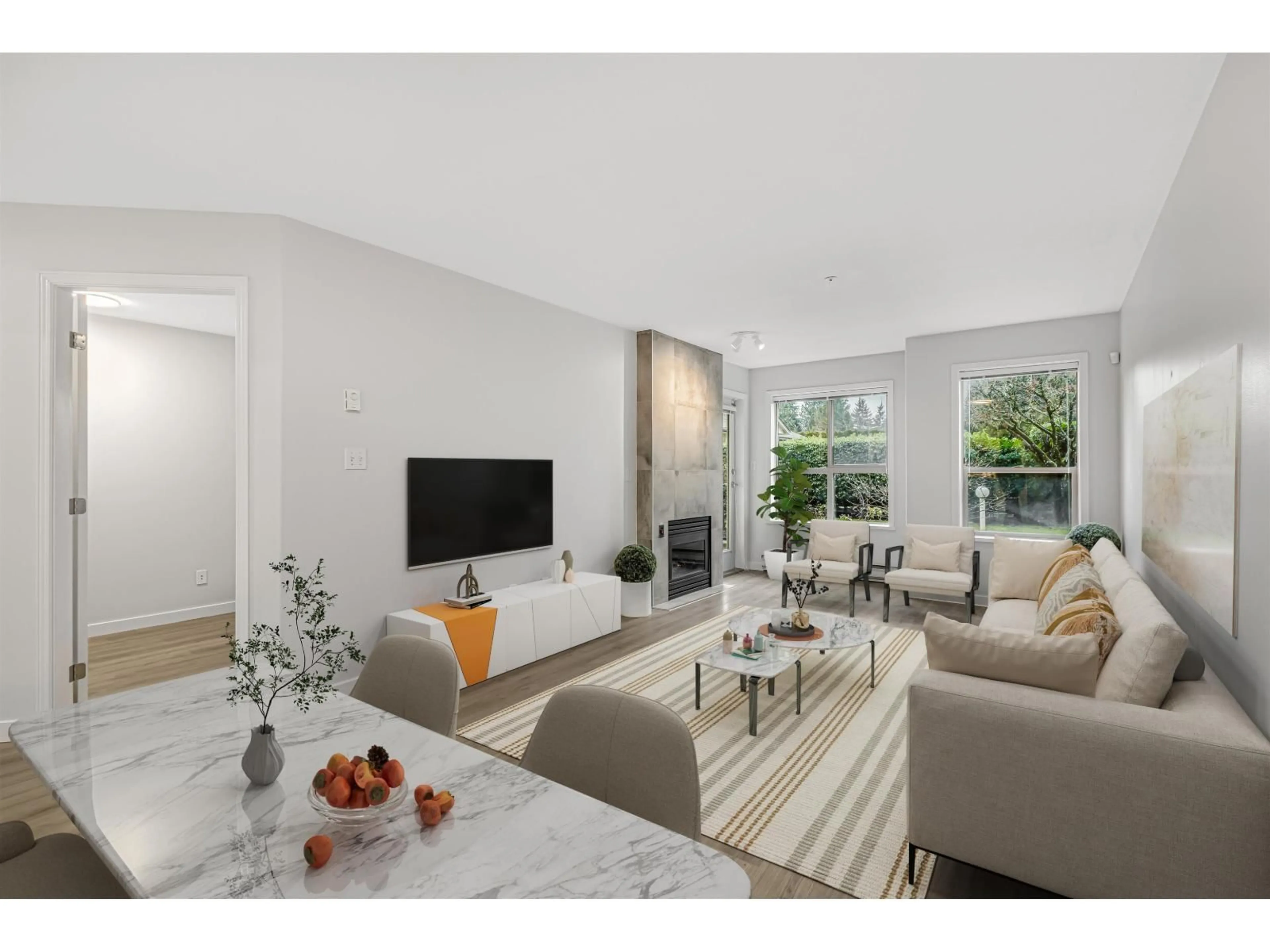 Living room with furniture, unknown for 105 - 33731 MARSHALL ROAD, Abbotsford British Columbia V2S1L3