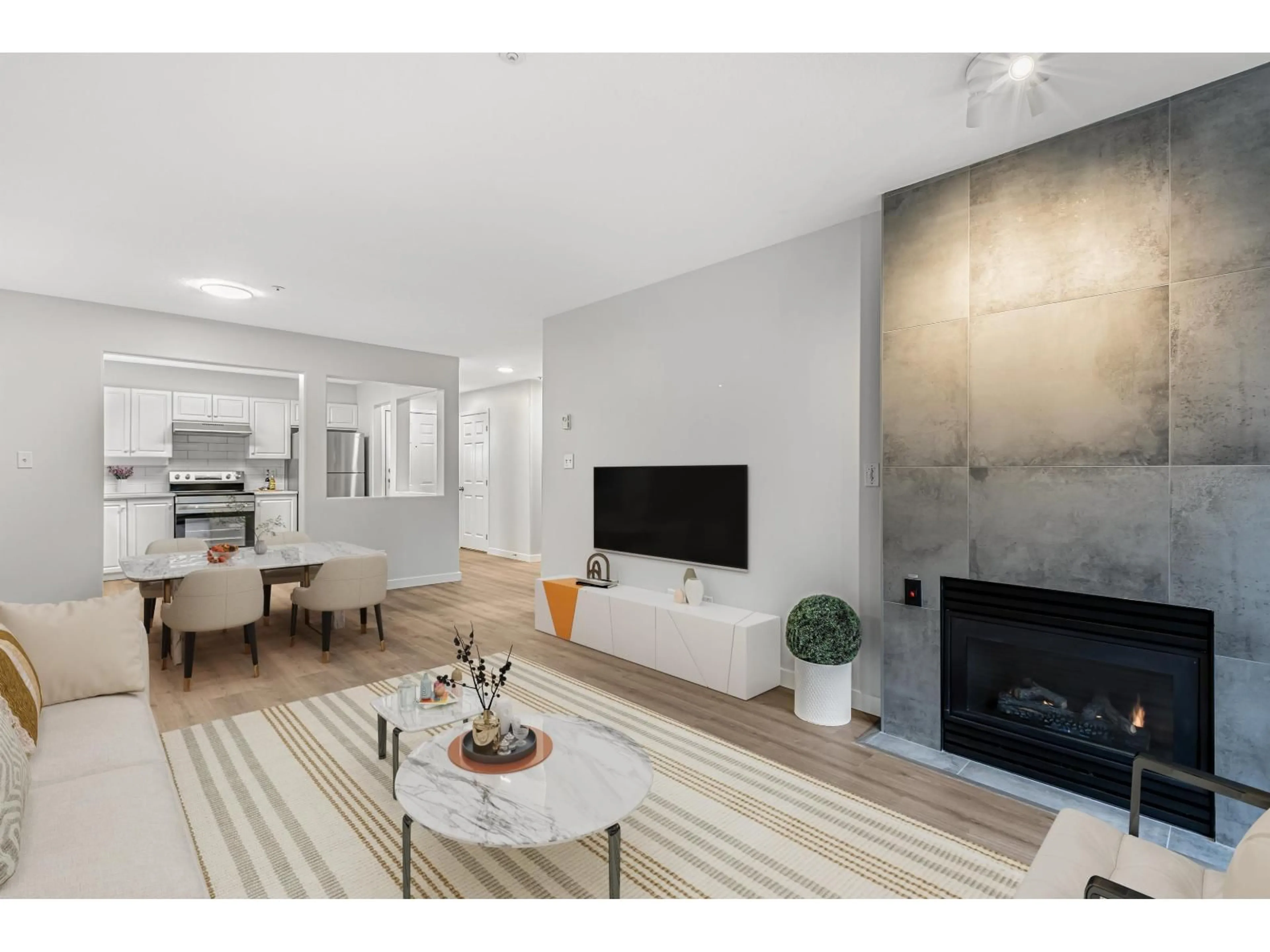 Living room with furniture, unknown for 105 - 33731 MARSHALL ROAD, Abbotsford British Columbia V2S1L3