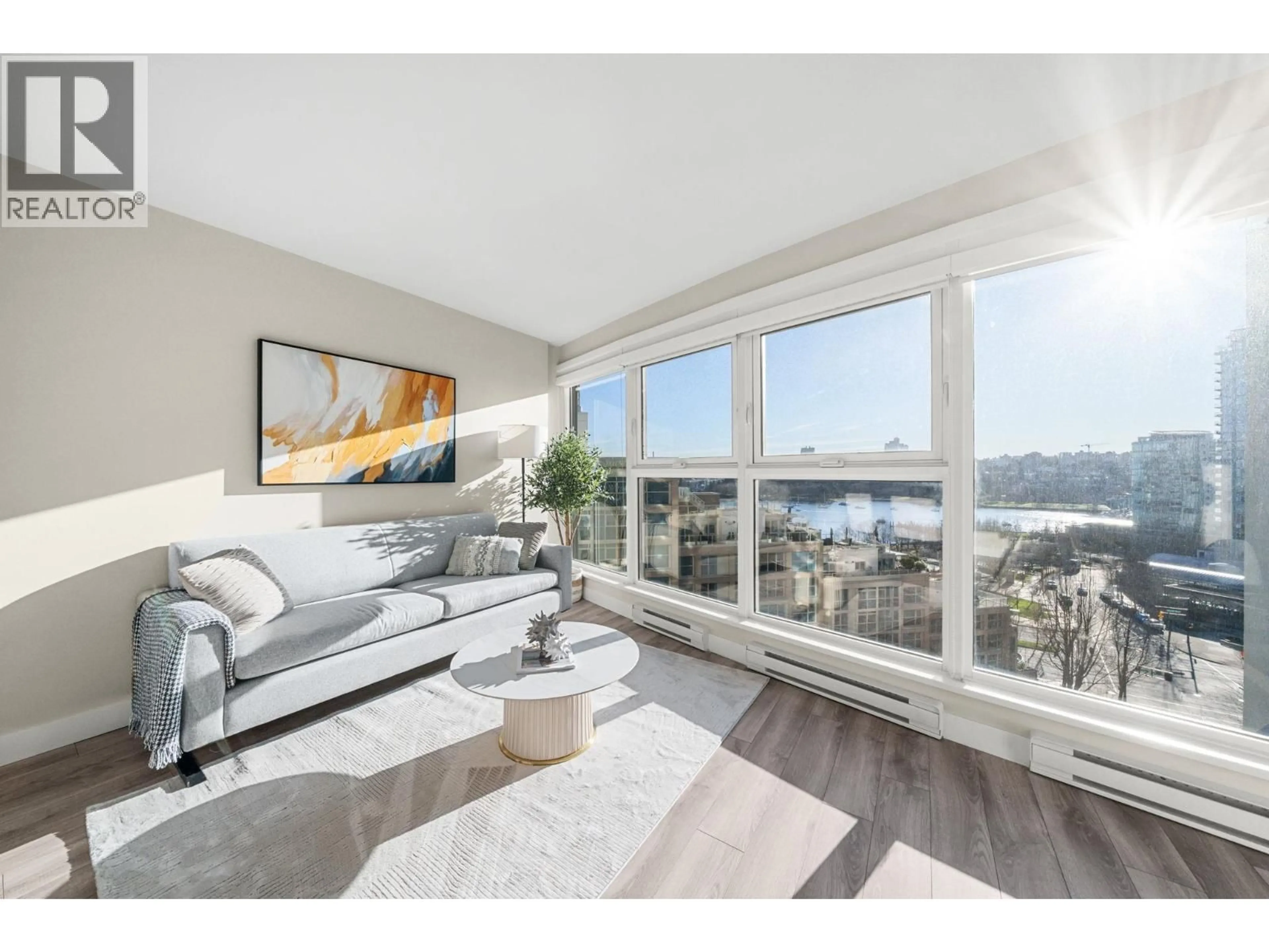 Living room with furniture, wood/laminate floor for 1204 - 1323 HOMER STREET, Vancouver British Columbia V6B5T1