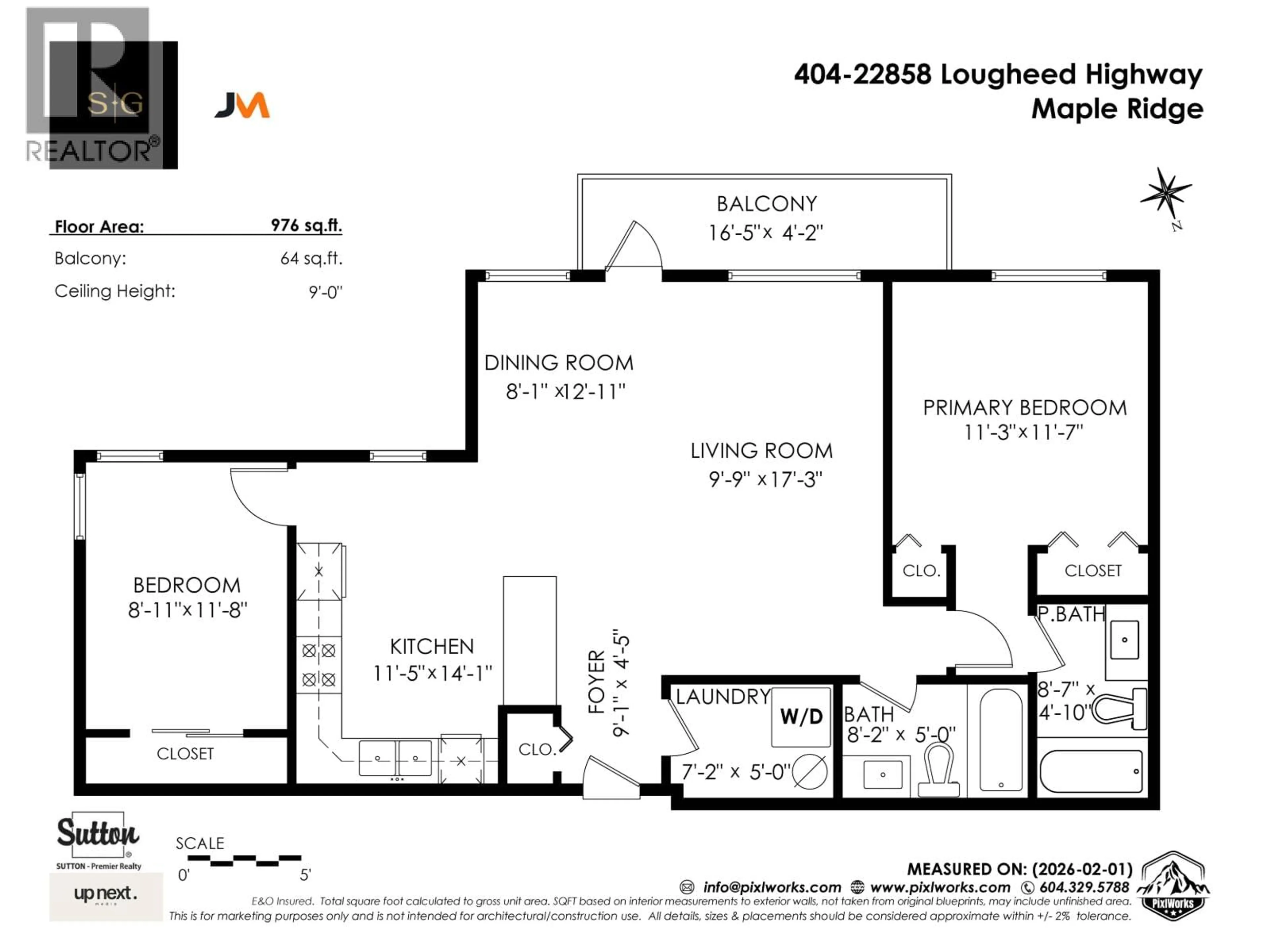 Floor plan for 404 - 22858 LOUGHEED HIGHWAY, Maple Ridge British Columbia V2X2V6