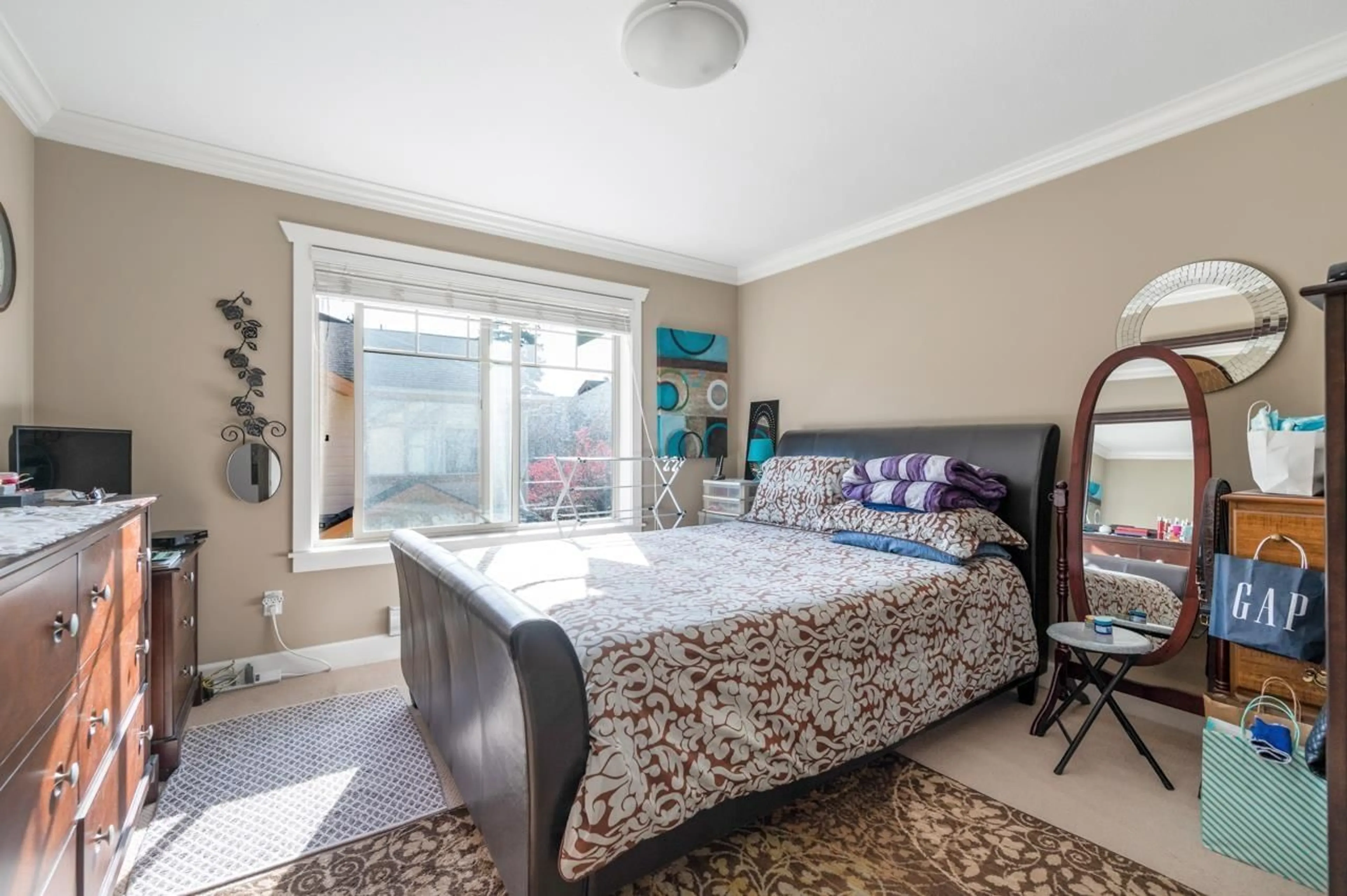 Bedroom with bed, carpet floor for 45 - 12036 66 AVENUE, Surrey British Columbia V3W3M2