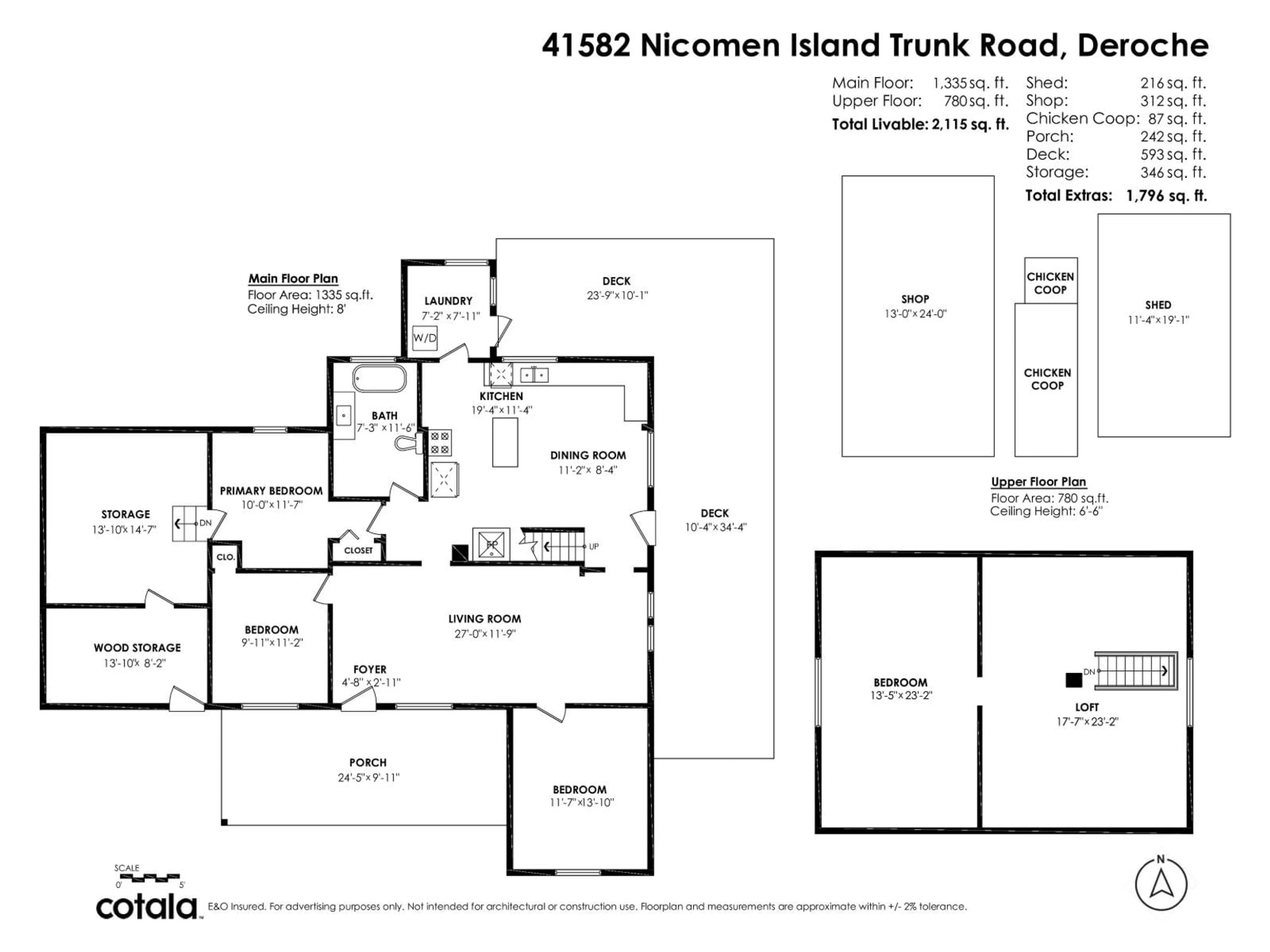 Floor plan for 41582 NICOMEN ISLAND TRUNK ROAD, Mission British Columbia V0M1G0