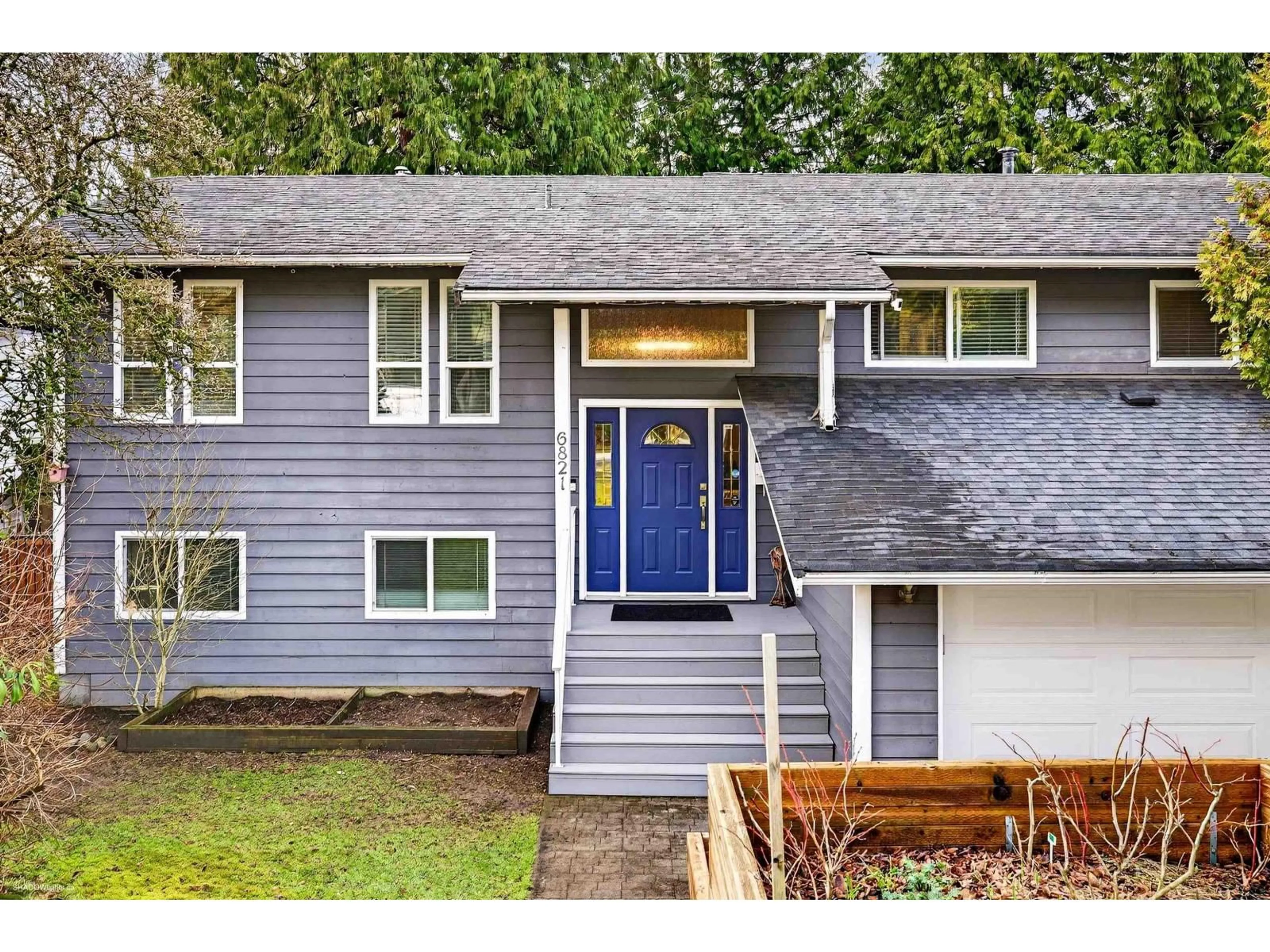 Home with vinyl exterior material, street for 6821 WESTVIEW DRIVE, Delta British Columbia V4E2L7