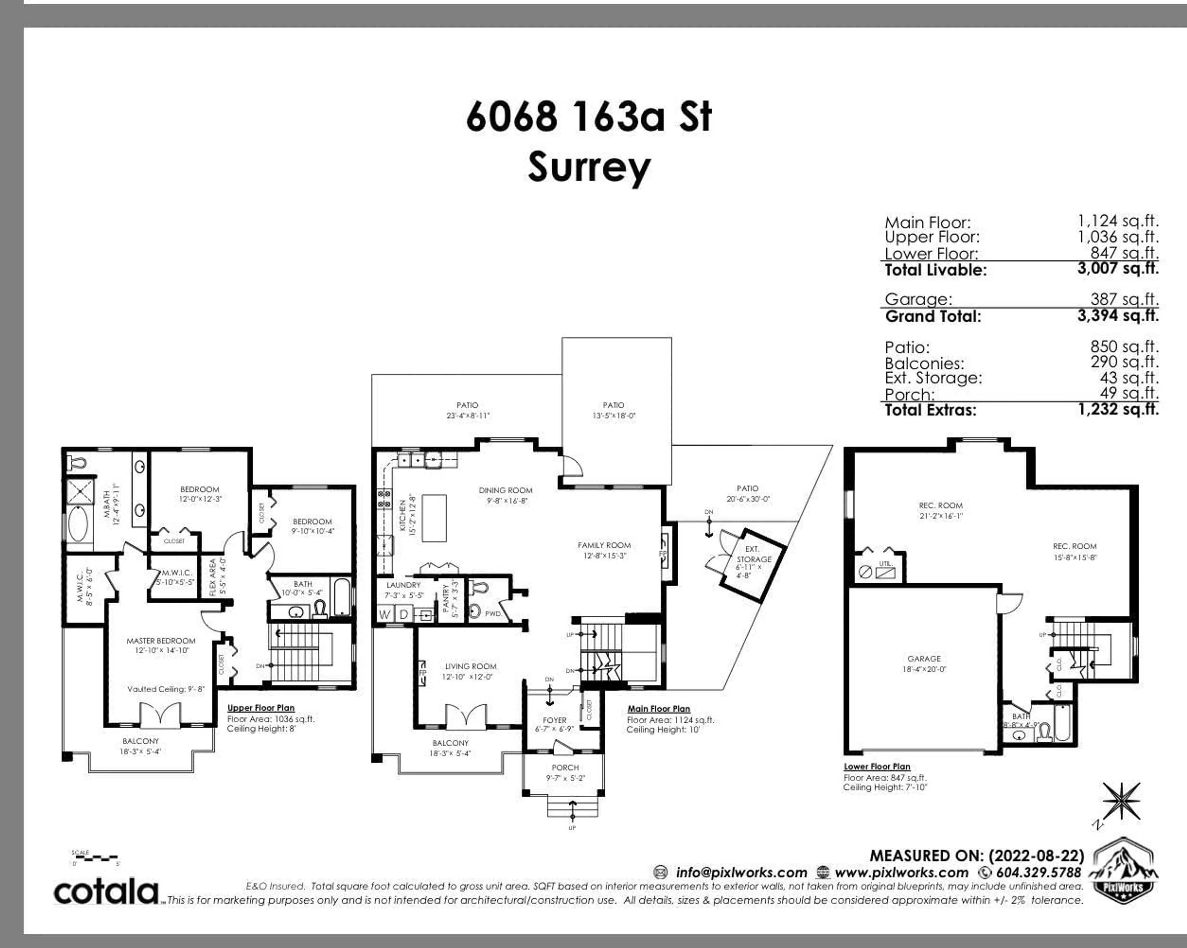 Floor plan for 6068 163A STREET, Surrey British Columbia V3S2H7