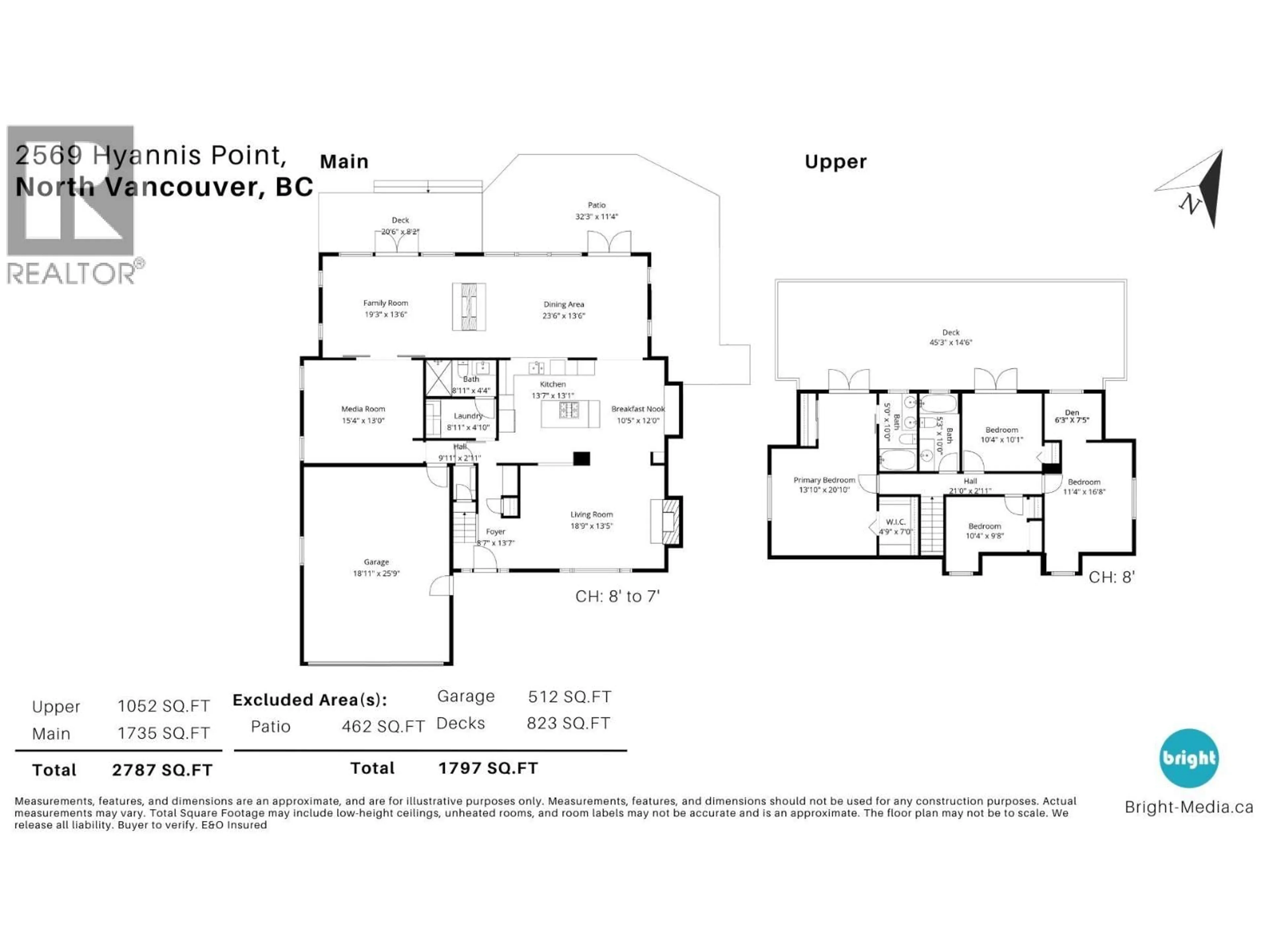 Floor plan for 2569 HYANNIS POINT, North Vancouver British Columbia V7H1R9