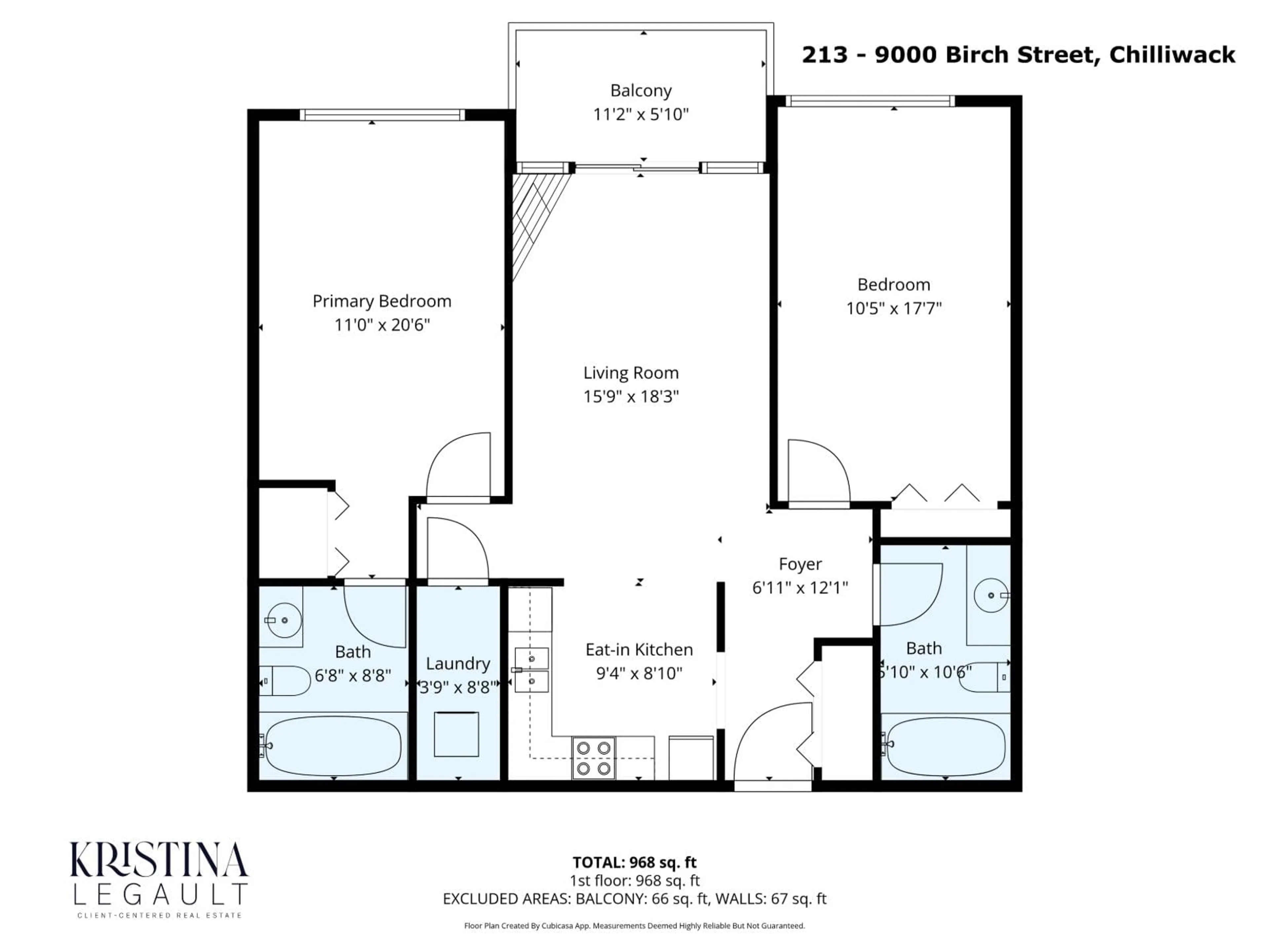 Floor plan for 213 - 9000 BIRCH STREET, Chilliwack British Columbia V2P8G2