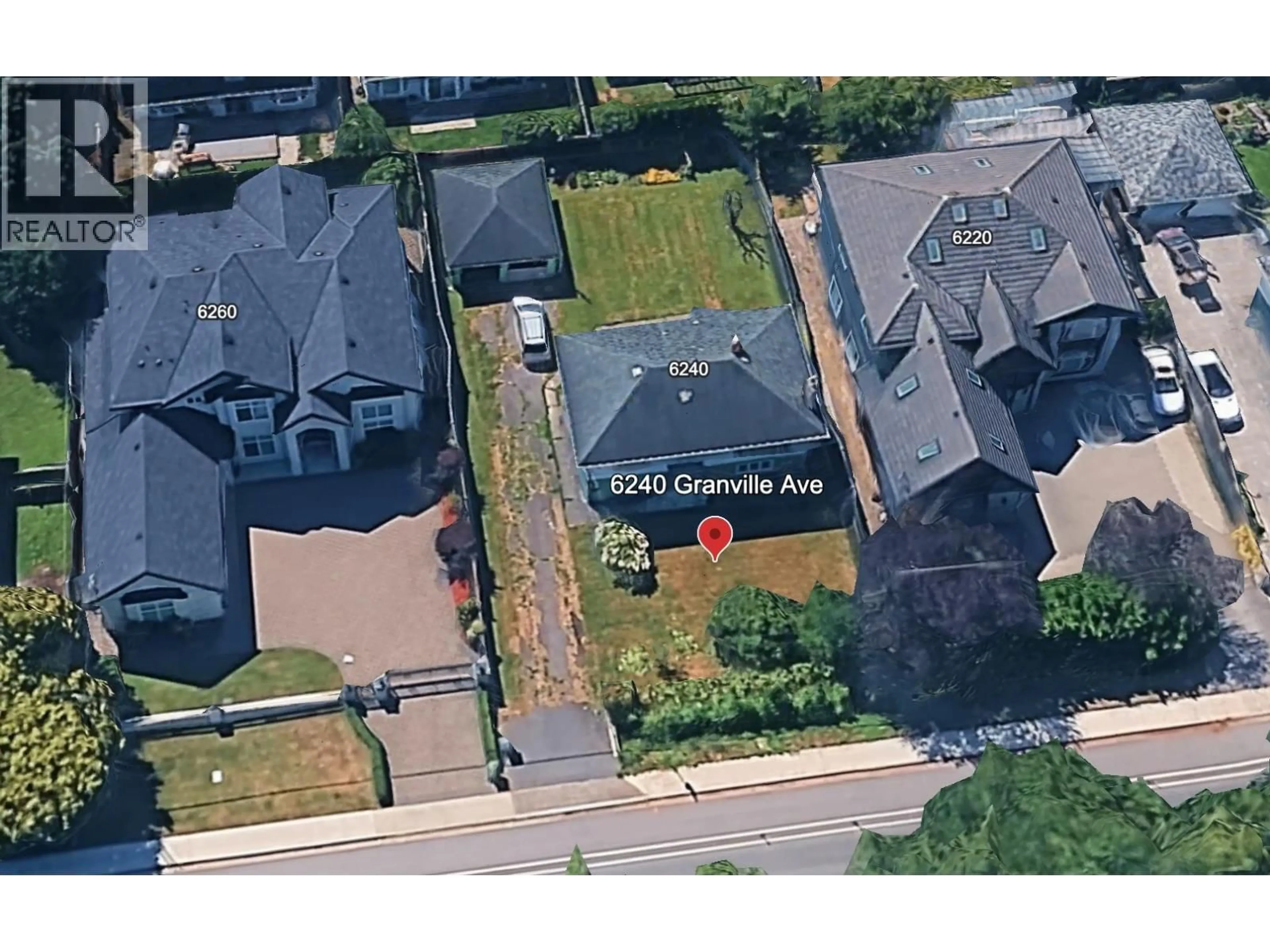 A pic from outside/outdoor area/front of a property/back of a property/a pic from drone, street for 6240 GRANVILLE AVENUE, Richmond British Columbia V7C1G1