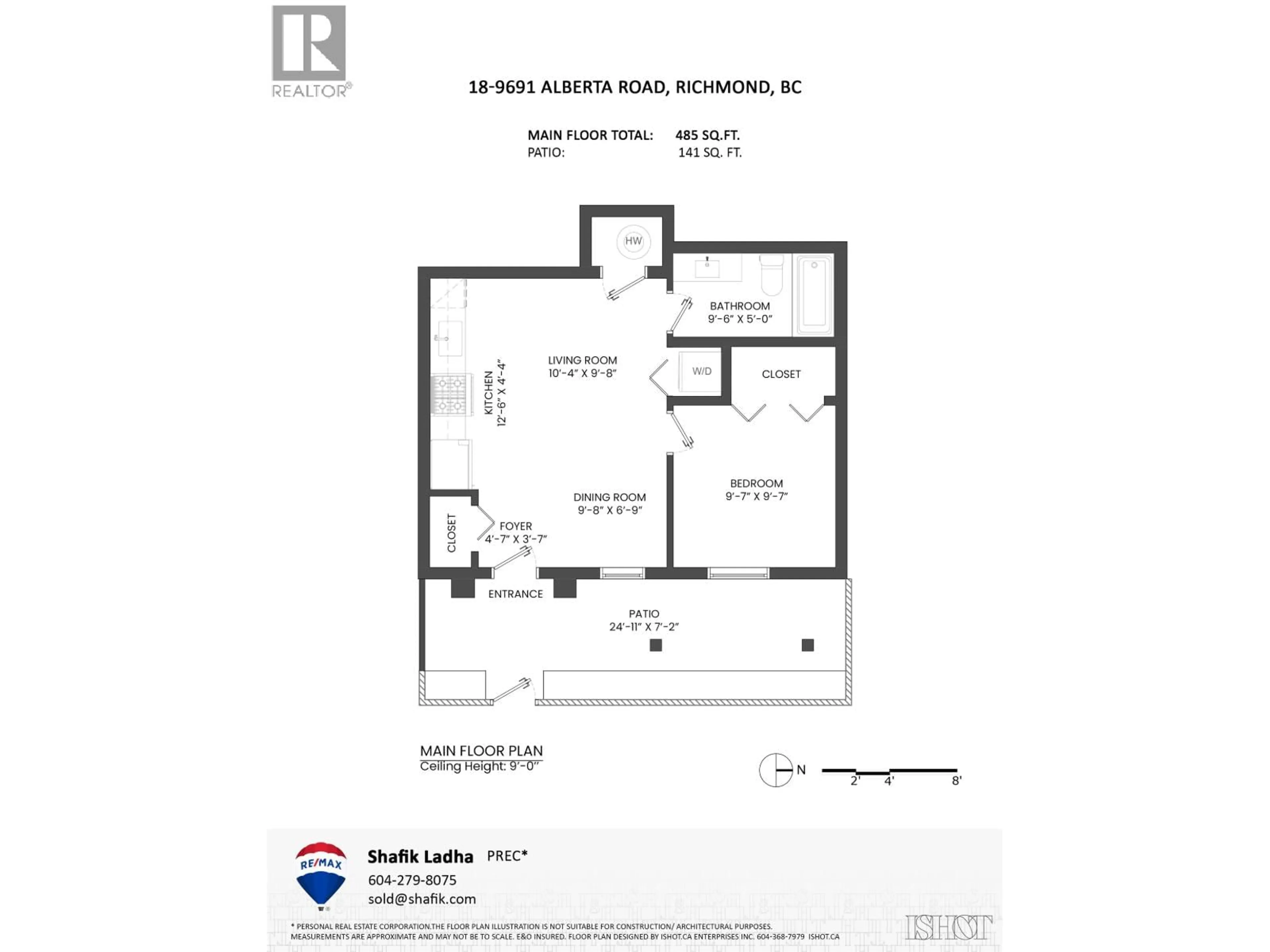 Floor plan for 18 - 9691 ALBERTA ROAD, Richmond British Columbia V6Y1T7