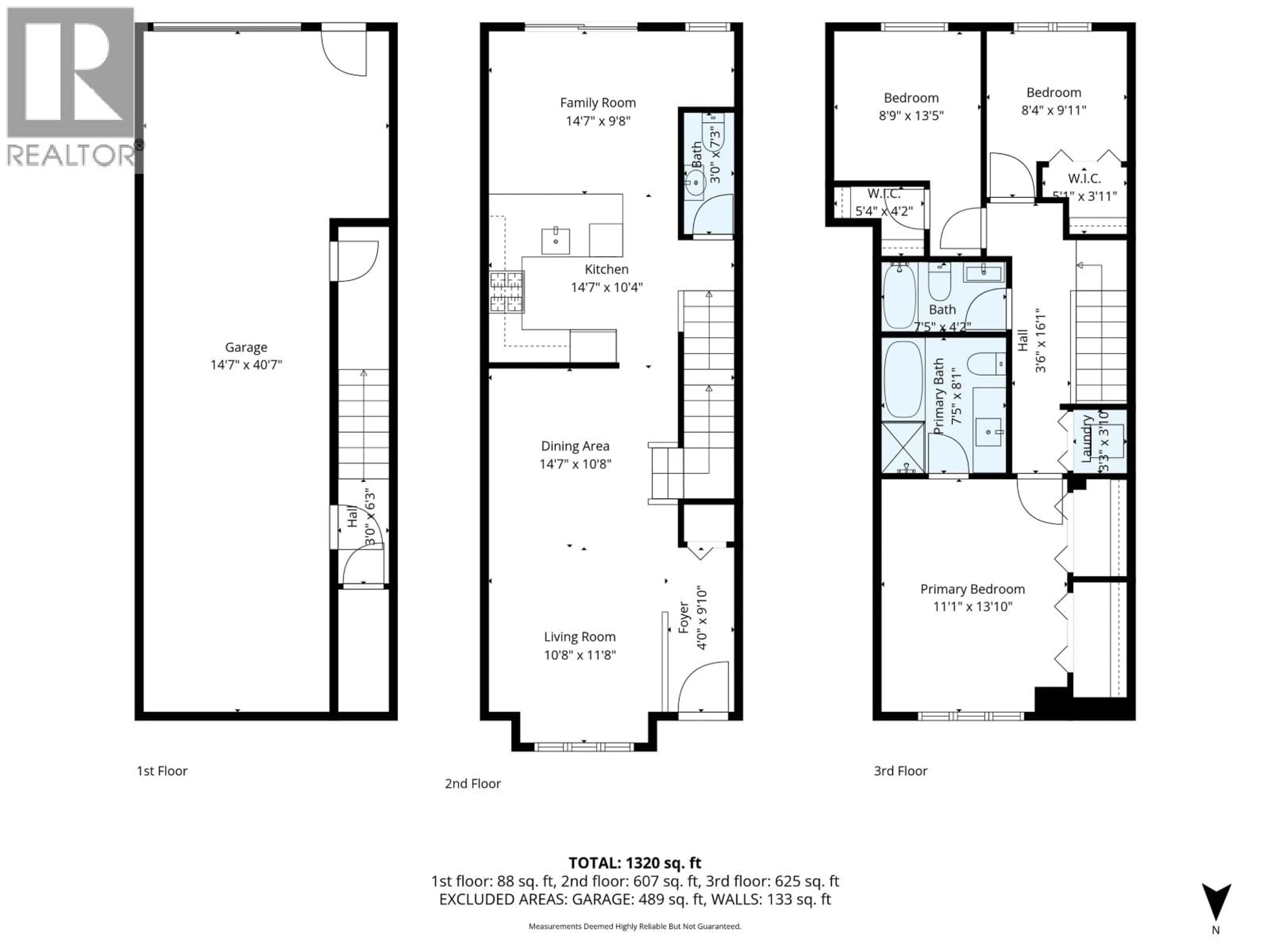 Floor plan for 1605 - 8485 NEW HAVEN CLOSE, Burnaby British Columbia V5J0B7