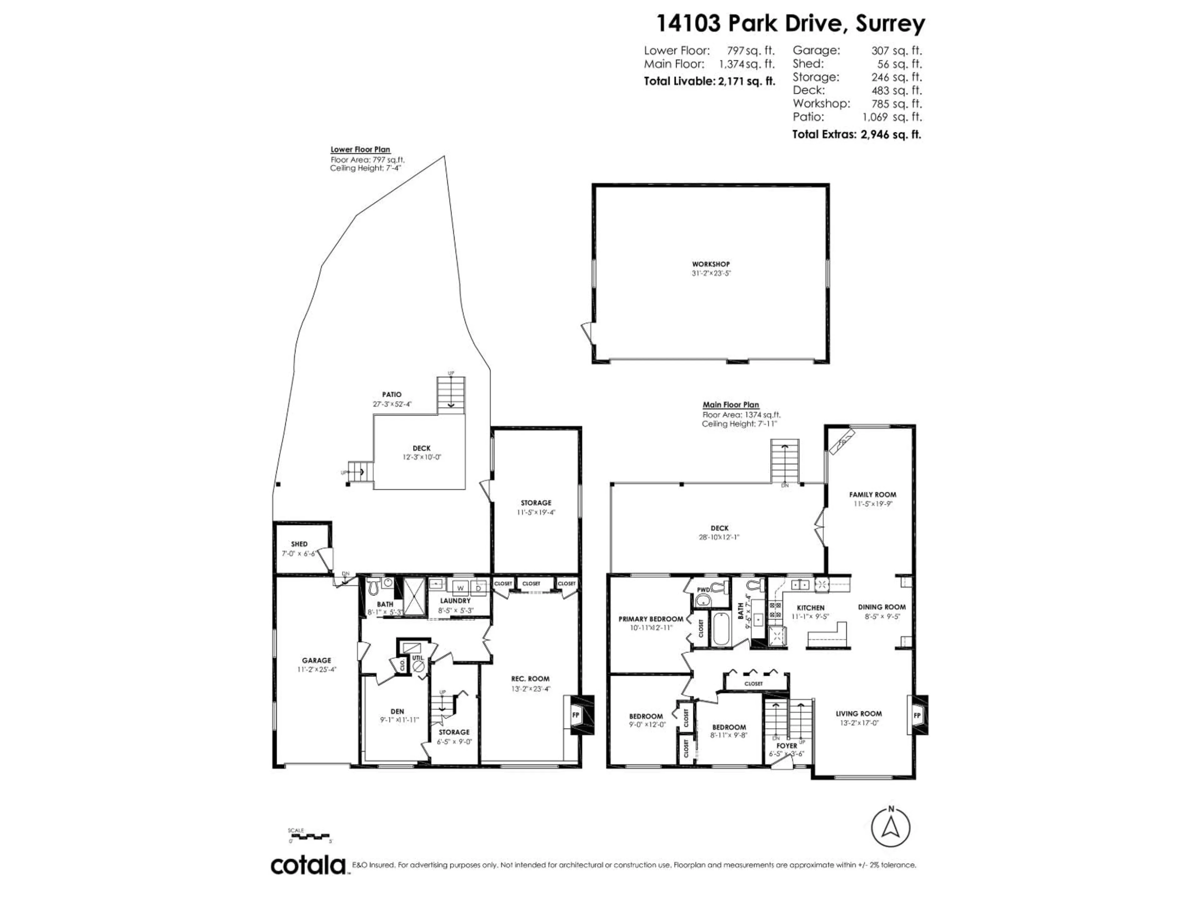 Floor plan for 14103 PARK DRIVE, Surrey British Columbia V3R5N6