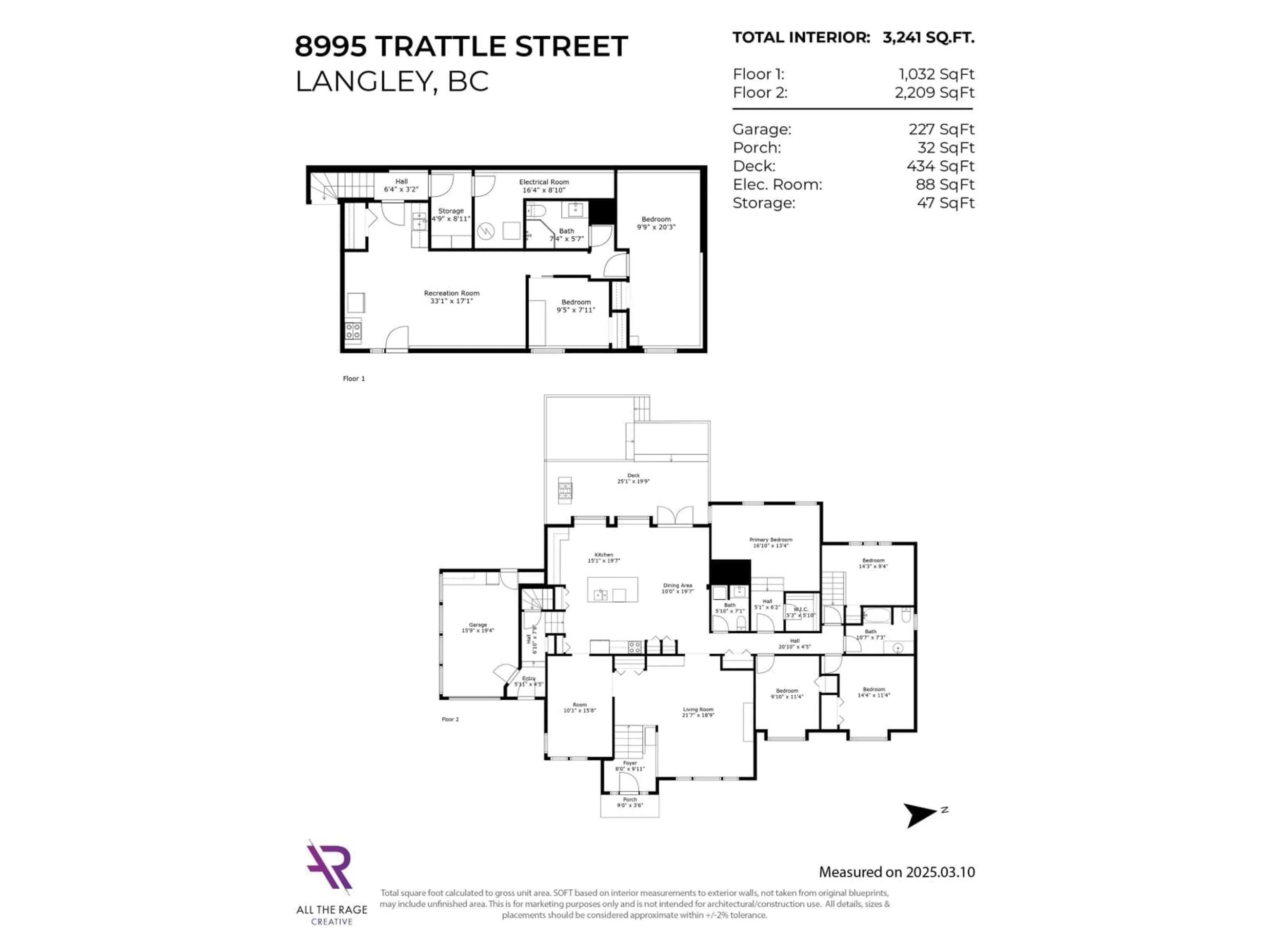 Floor plan for 8995 TRATTLE STREET, Langley British Columbia V1M2S4
