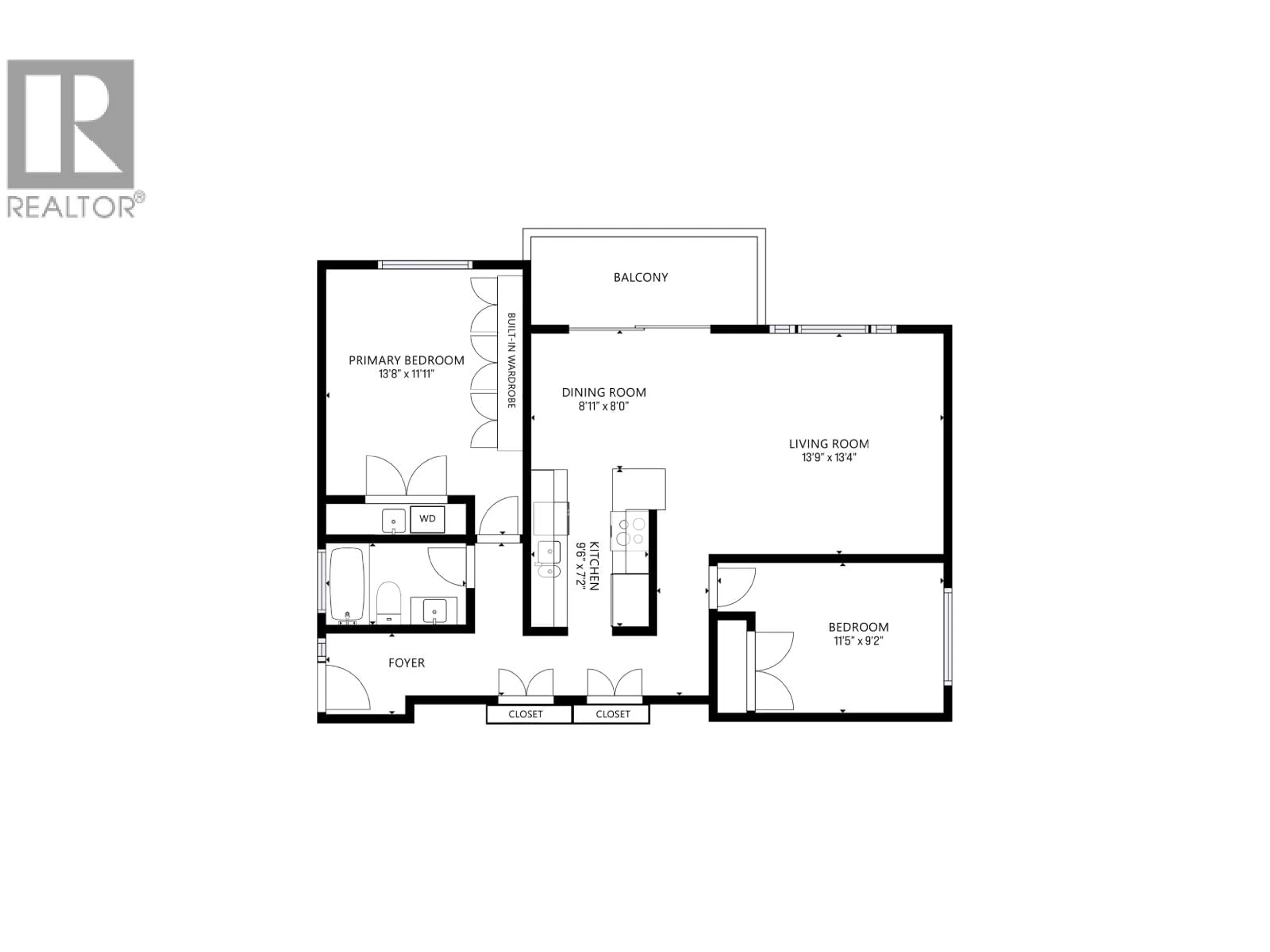 Floor plan for 402 - 555 28TH STREET, North Vancouver British Columbia V7N2J7