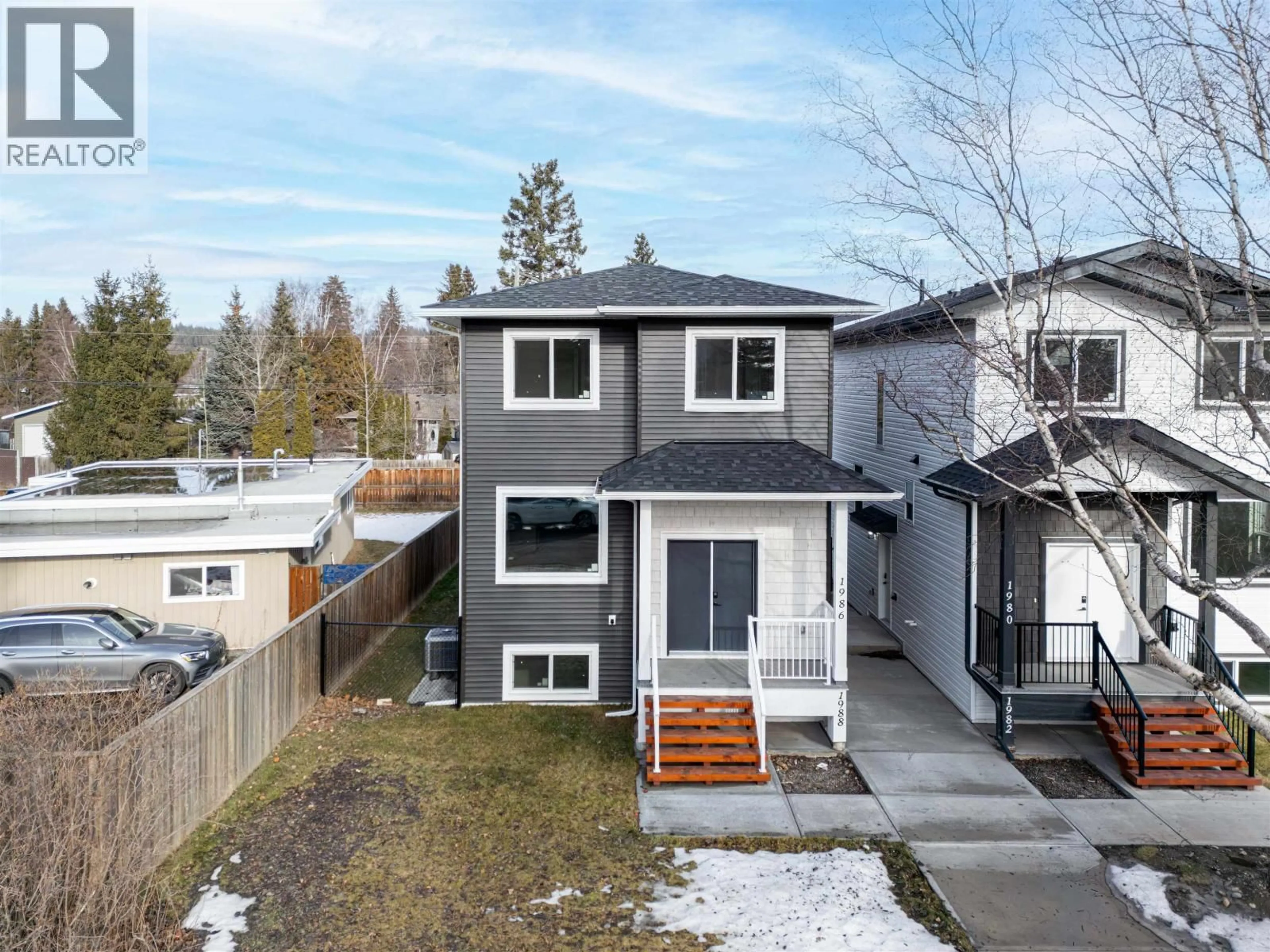 A pic from outside/outdoor area/front of a property/back of a property/a pic from drone, street for 1988 12TH AVENUE, Prince George British Columbia V2M1P9