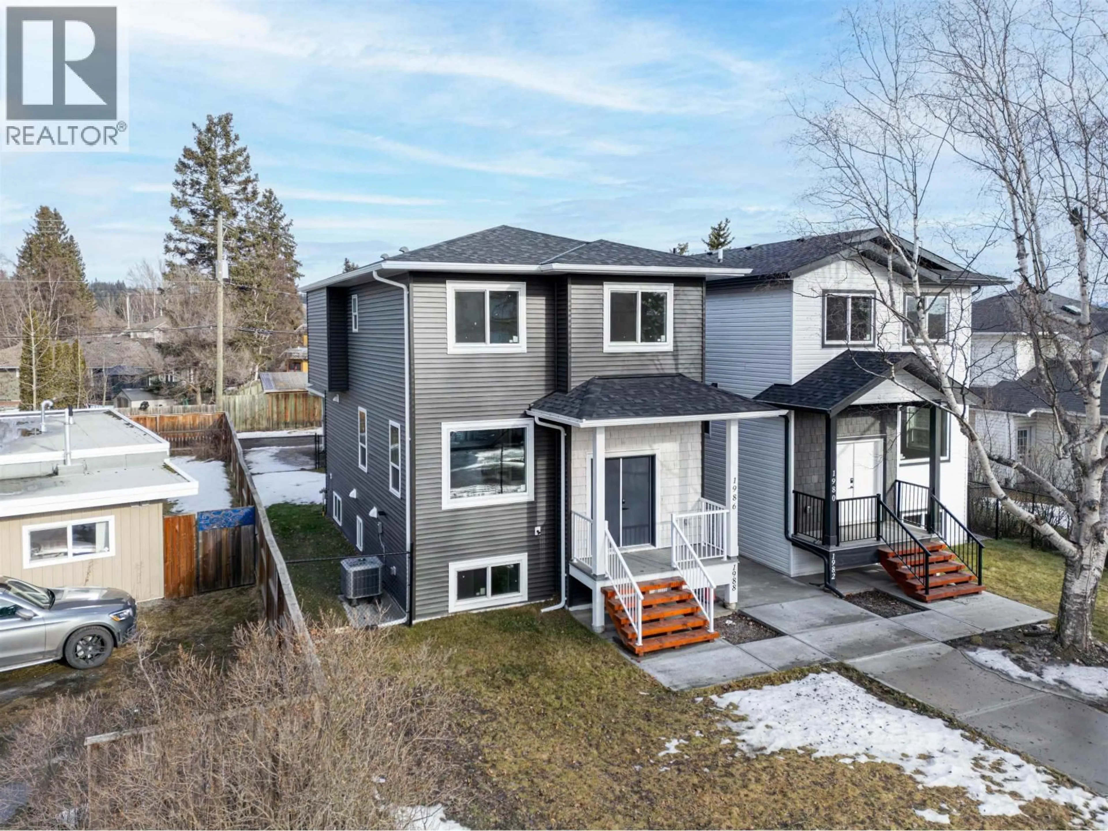 A pic from outside/outdoor area/front of a property/back of a property/a pic from drone, street for 1988 12TH AVENUE, Prince George British Columbia V2M1P9
