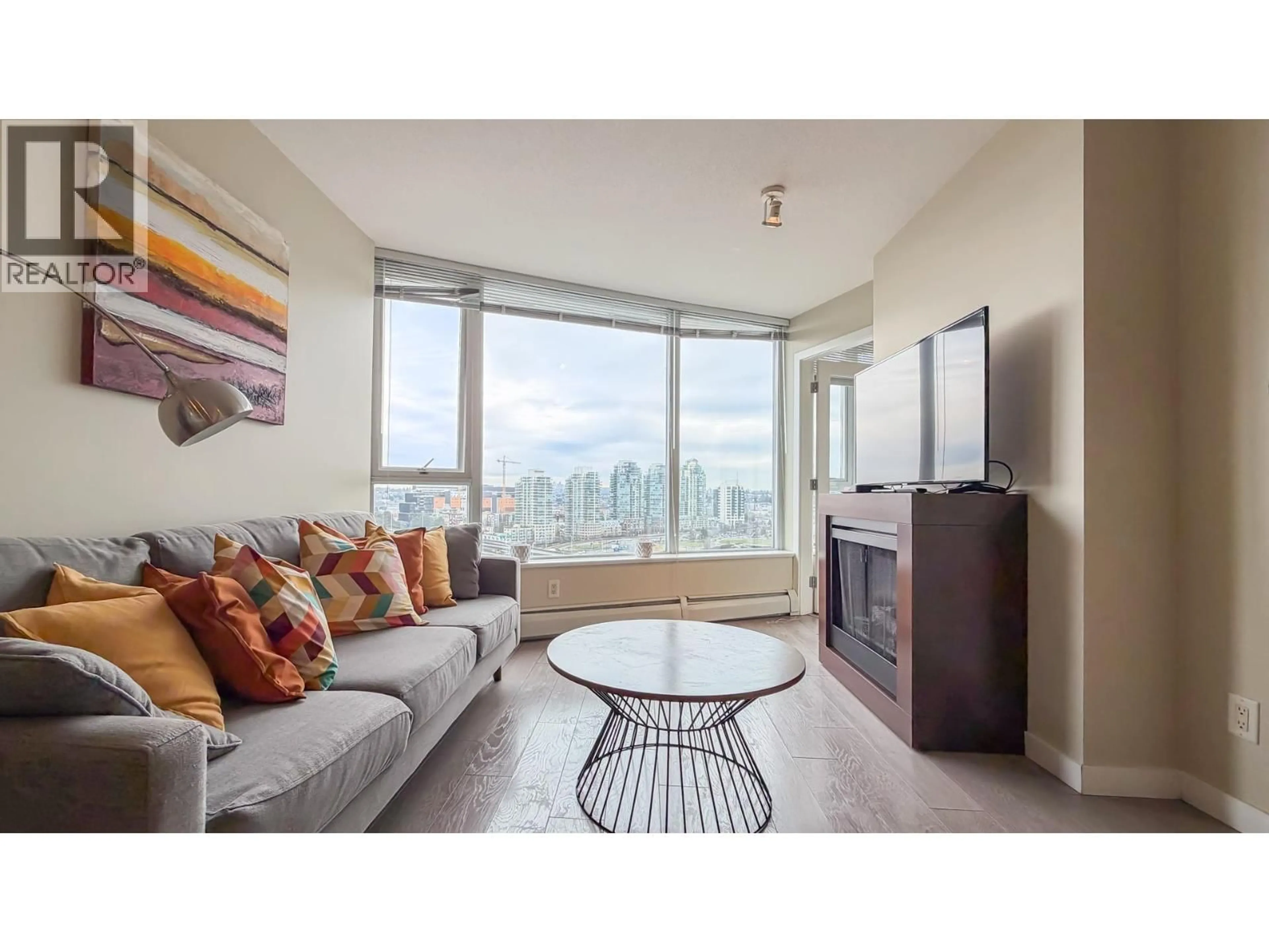 Living room with furniture, wood/laminate floor for 1909 - 688 ABBOTT STREET, Vancouver British Columbia V6B0B9