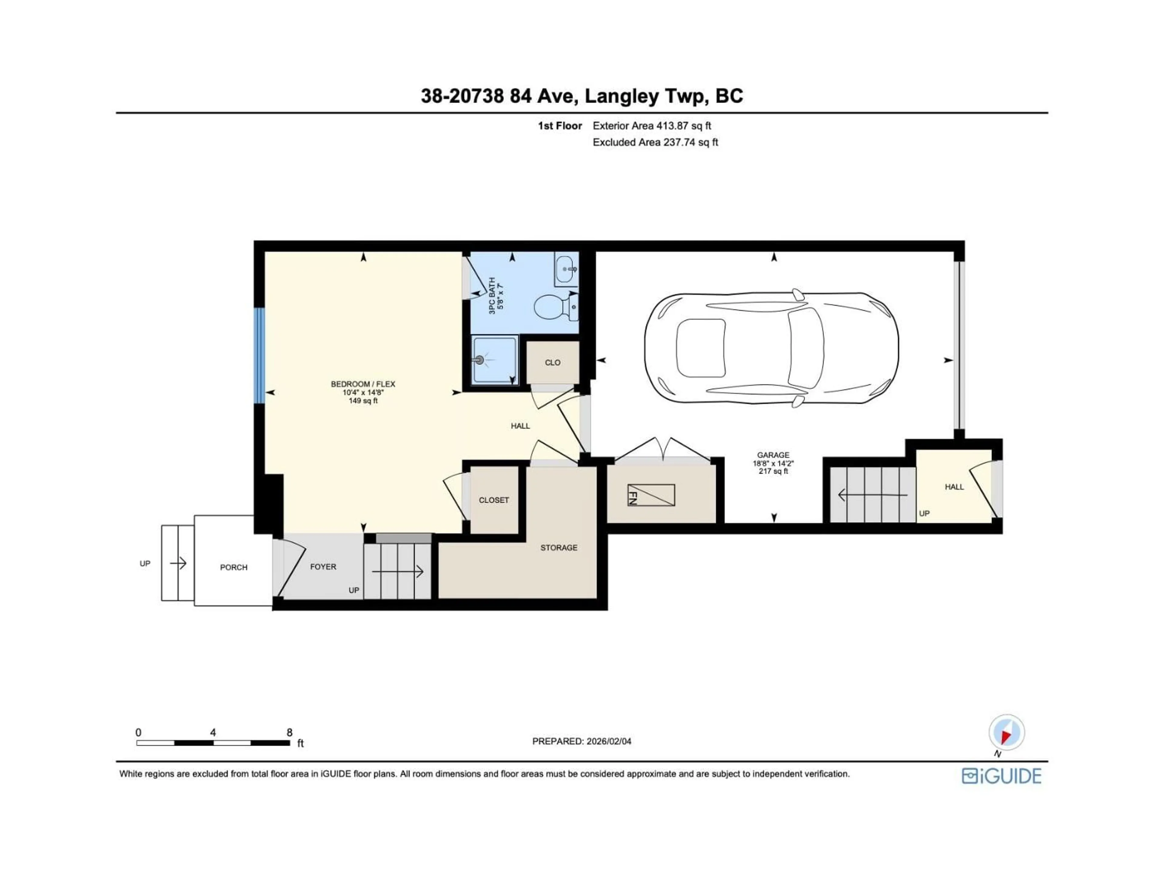 Floor plan for 38 - 20738 84 AVENUE, Langley British Columbia V2Y0J6