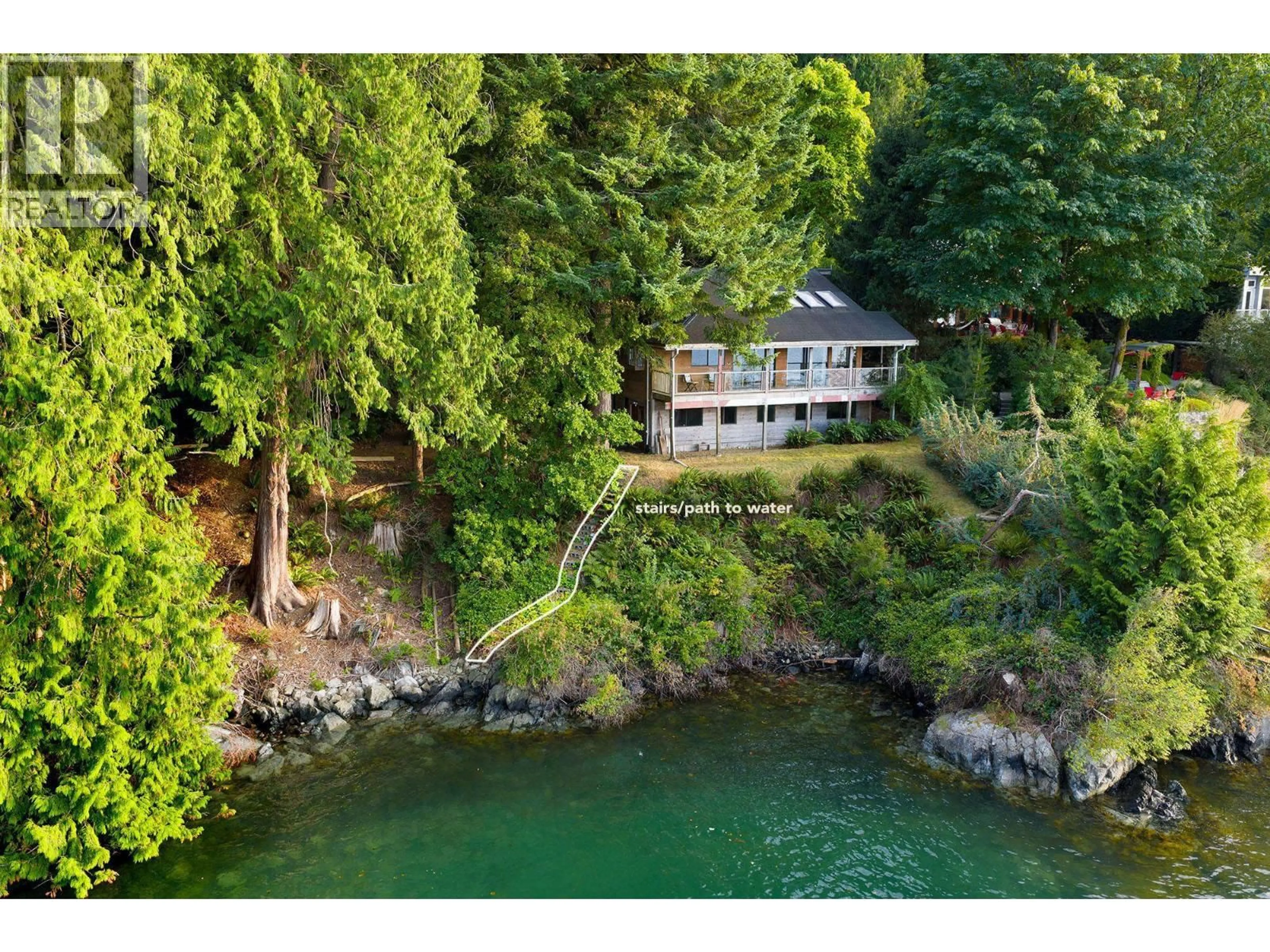 A pic from outside/outdoor area/front of a property/back of a property/a pic from drone, water/lake/river/ocean view for 1558 MOUNT GARDNER ROAD, Bowen Island British Columbia V0N1G2