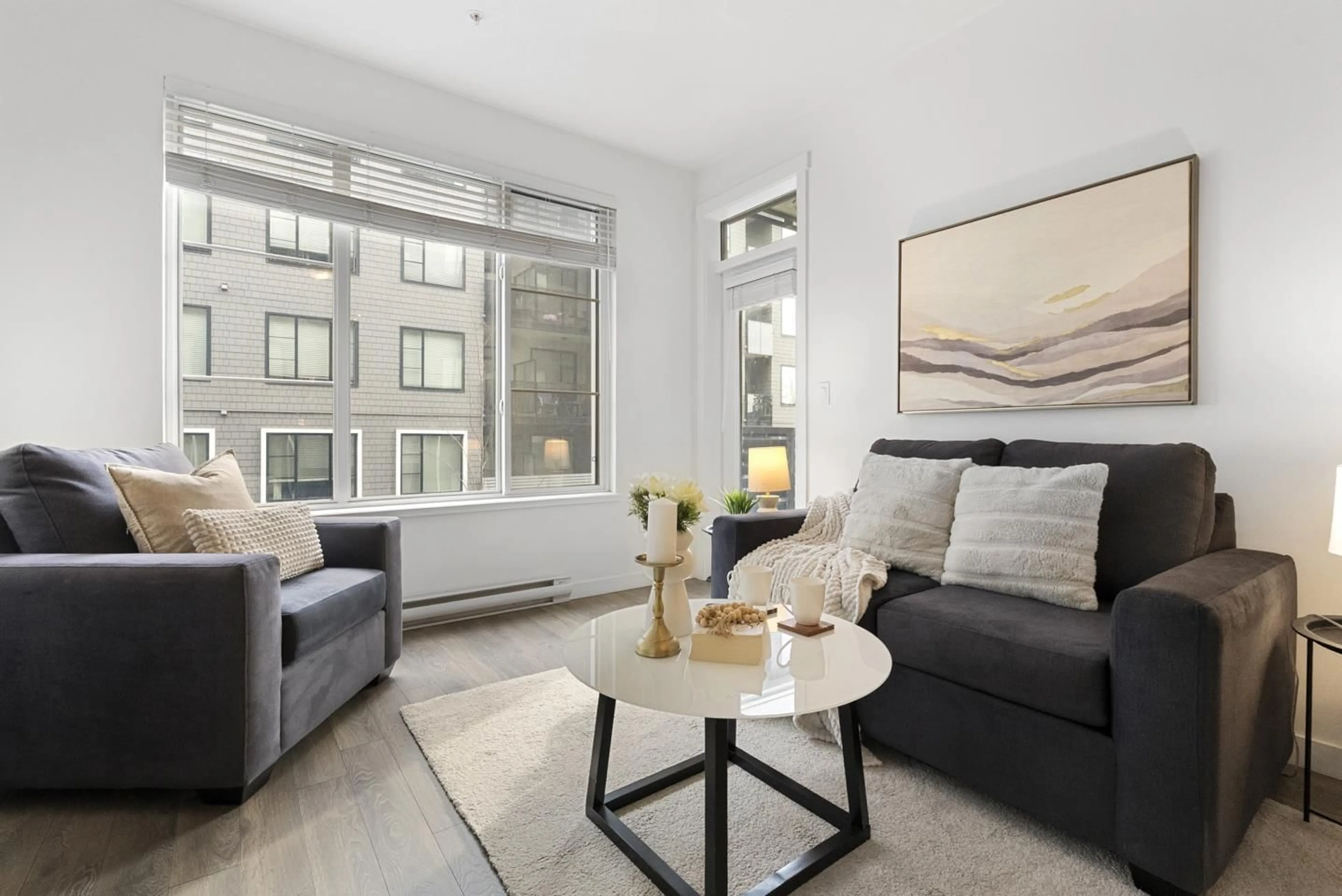 Living room with furniture, unknown for 208 - 15815 85 AVENUE, Surrey British Columbia V4N6X5