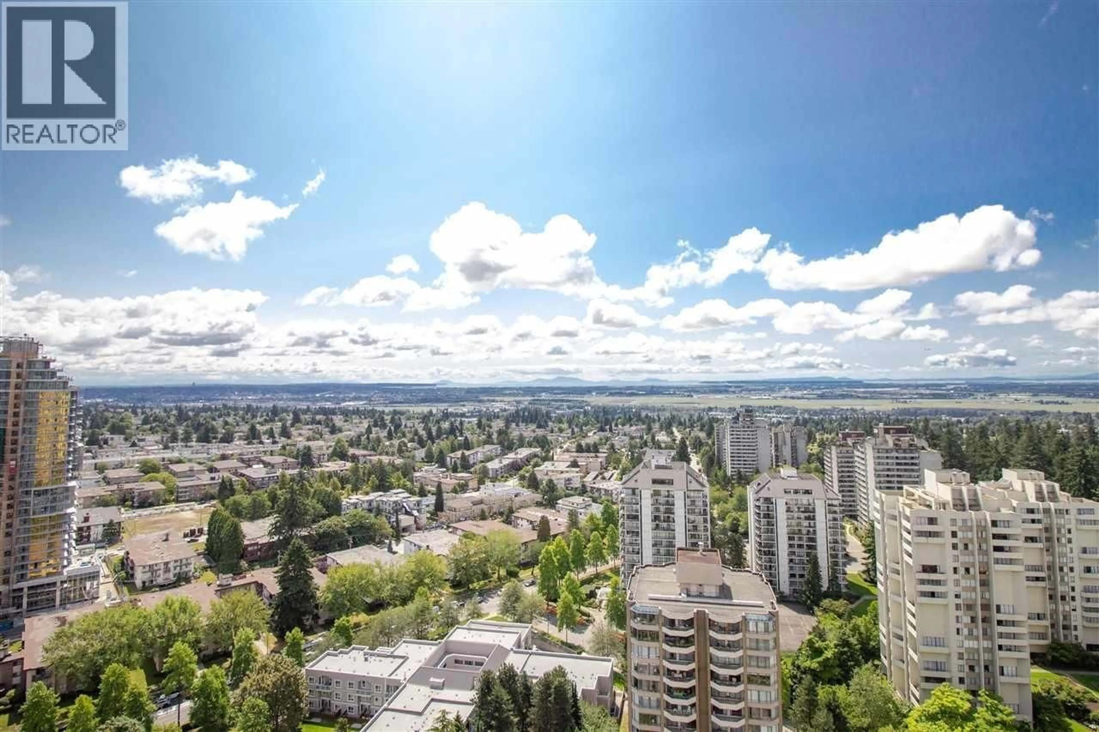 A pic from outside/outdoor area/front of a property/back of a property/a pic from drone, city buildings view from balcony for 2602 - 6188 WILSON AVENUE, Burnaby British Columbia V5H0A5