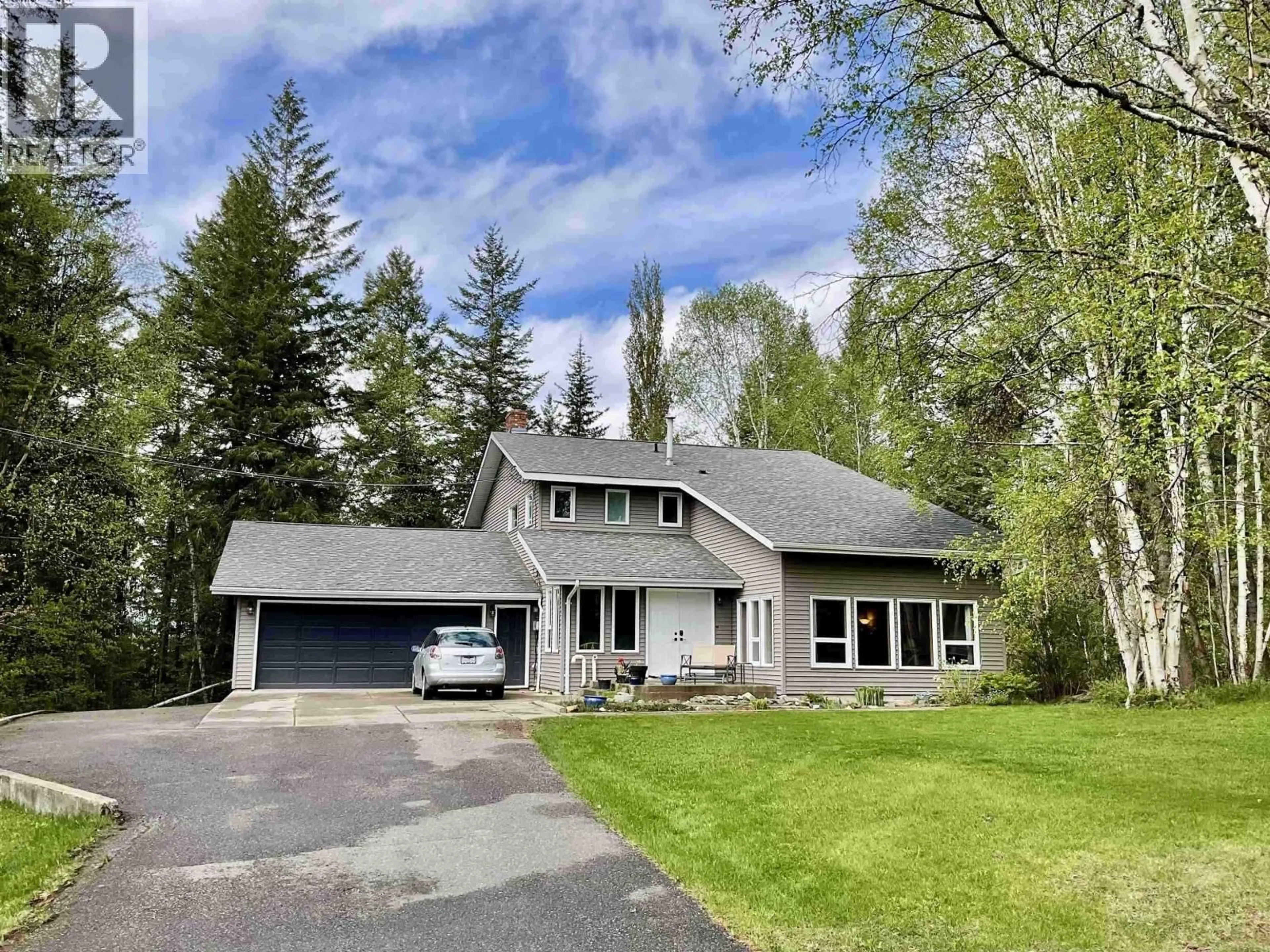 A pic from outside/outdoor area/front of a property/back of a property/a pic from drone, street for 3192 SPRUCE RIDGE ROAD, Quesnel British Columbia V2J4R4