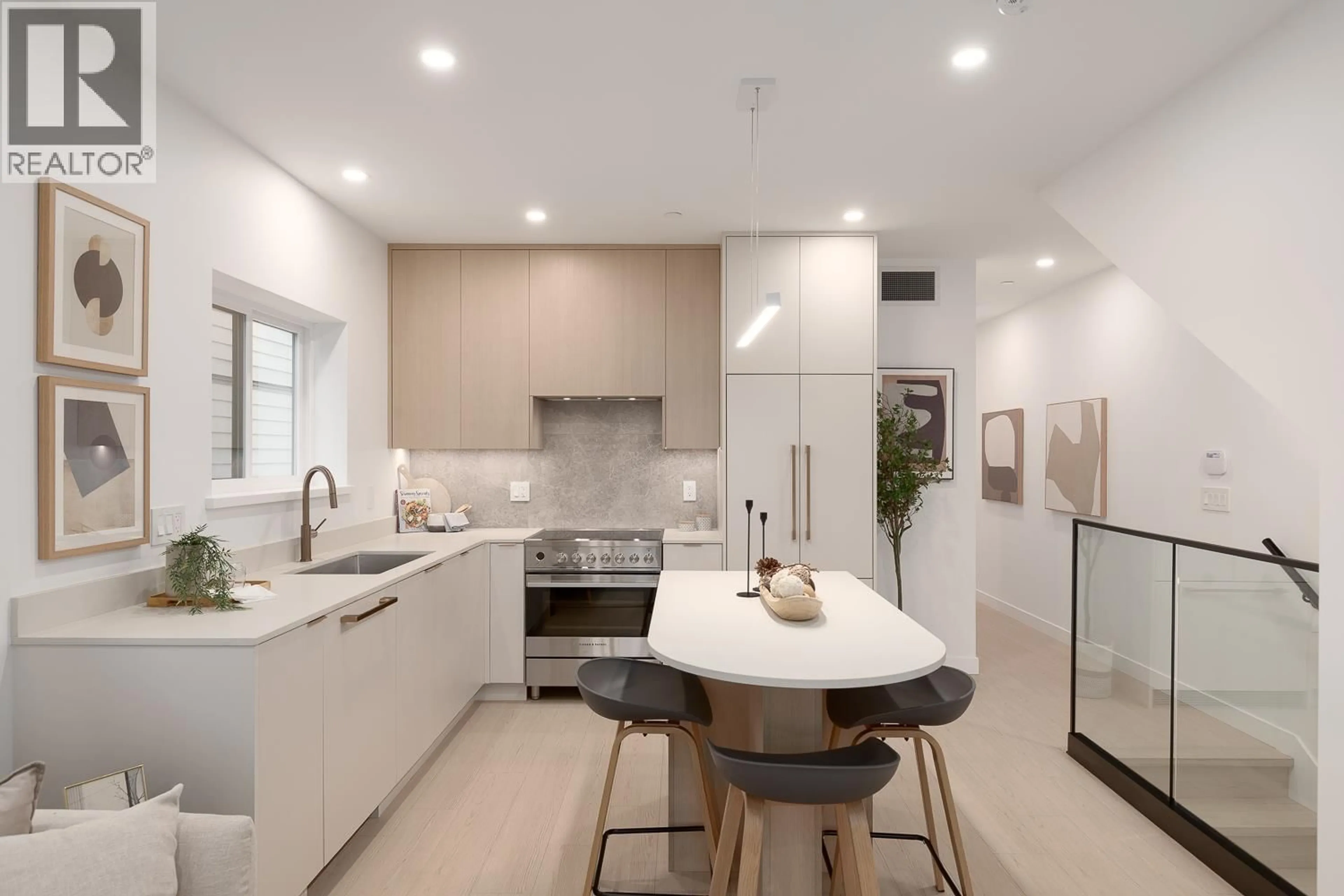 Contemporary kitchen, ceramic/tile floor for 203 - 2329 34TH AVENUE, Vancouver British Columbia V5R2S6