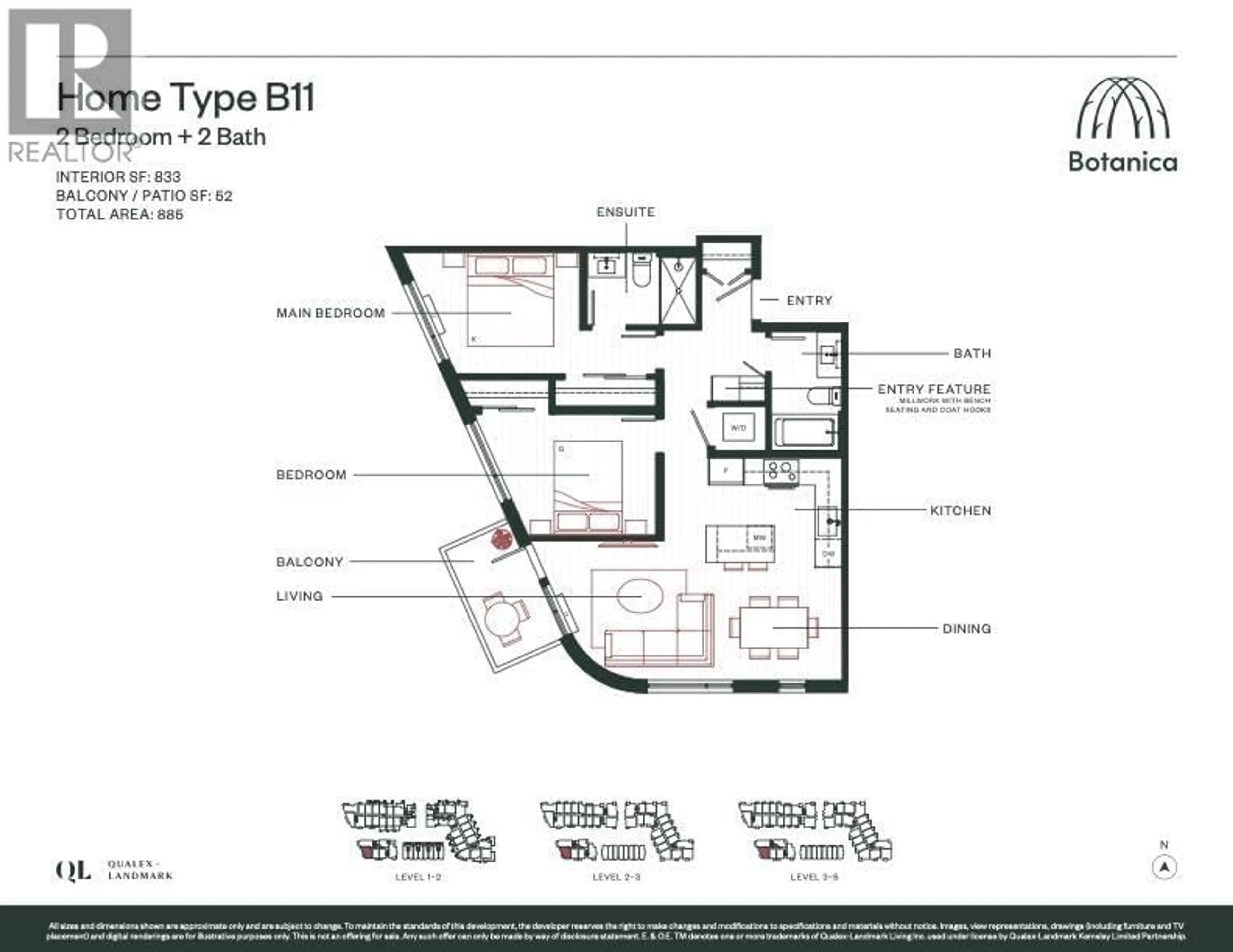 Floor plan for 205 - 585 KEMSLEY AVENUE, Coquitlam British Columbia V3J3Z1