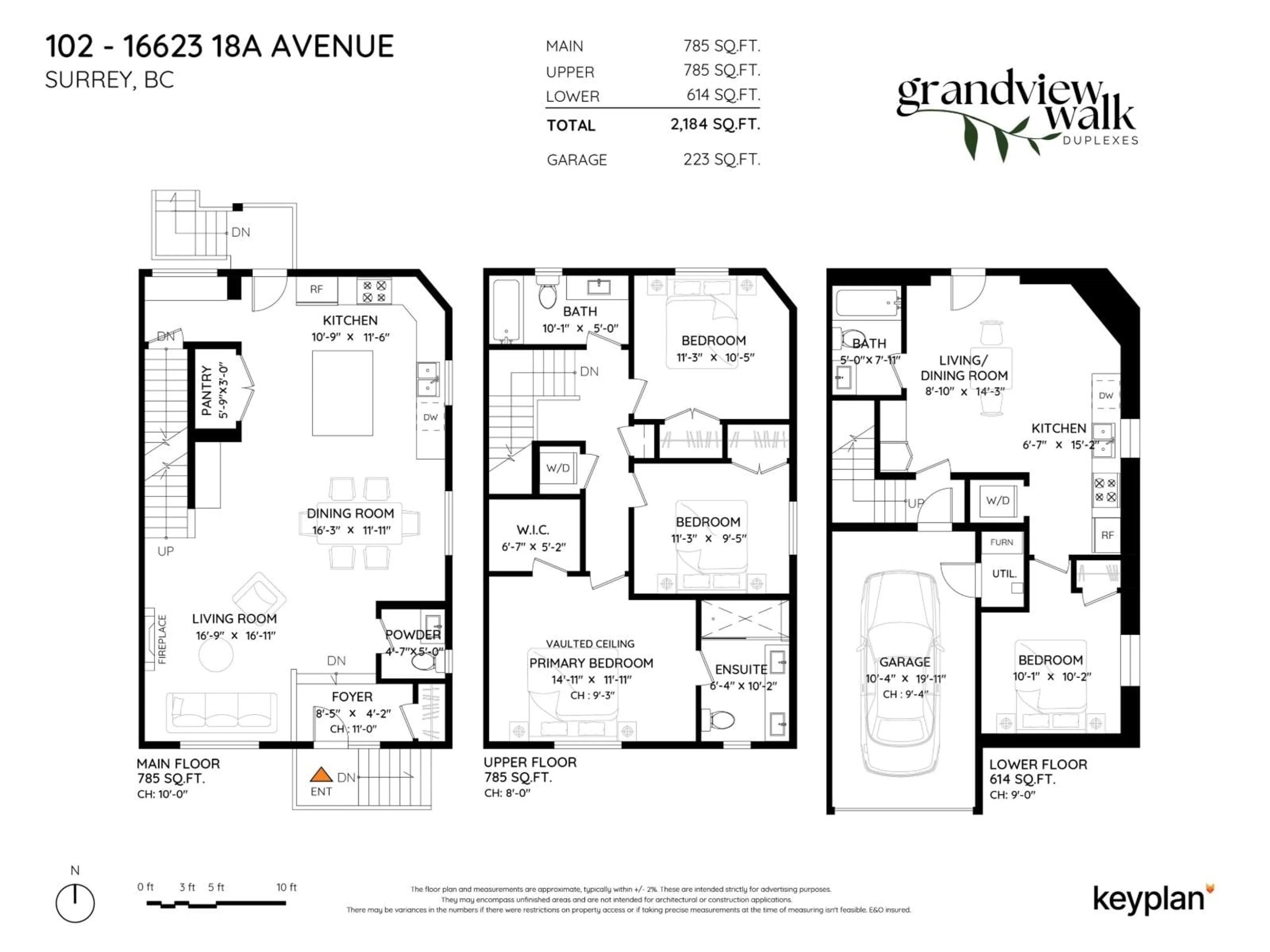 Floor plan for 102 - 16623 18A AVENUE, Surrey British Columbia V3Z9X5