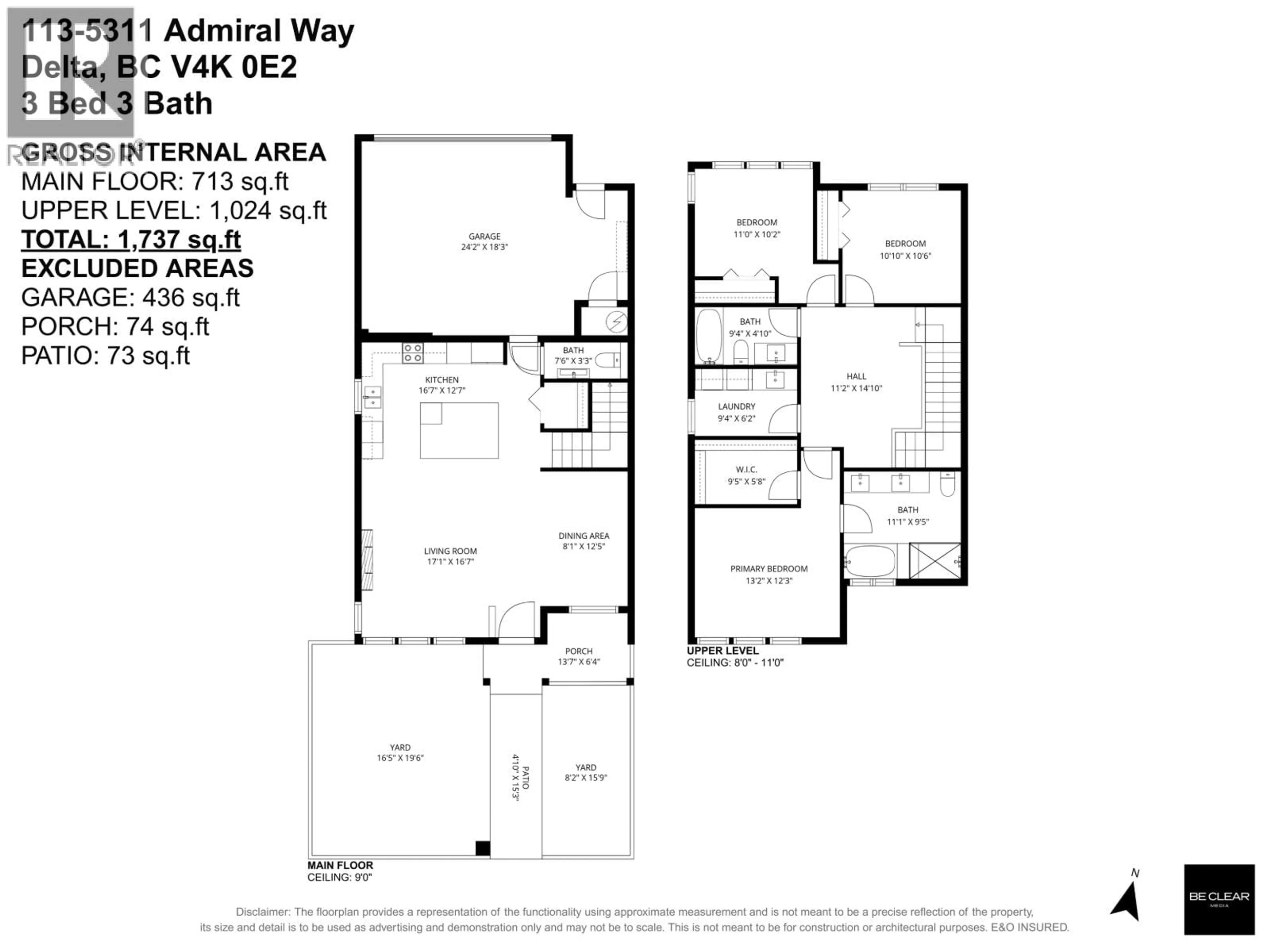 Floor plan for 113 - 5311 ADMIRAL WAY, Delta British Columbia V4K0E2