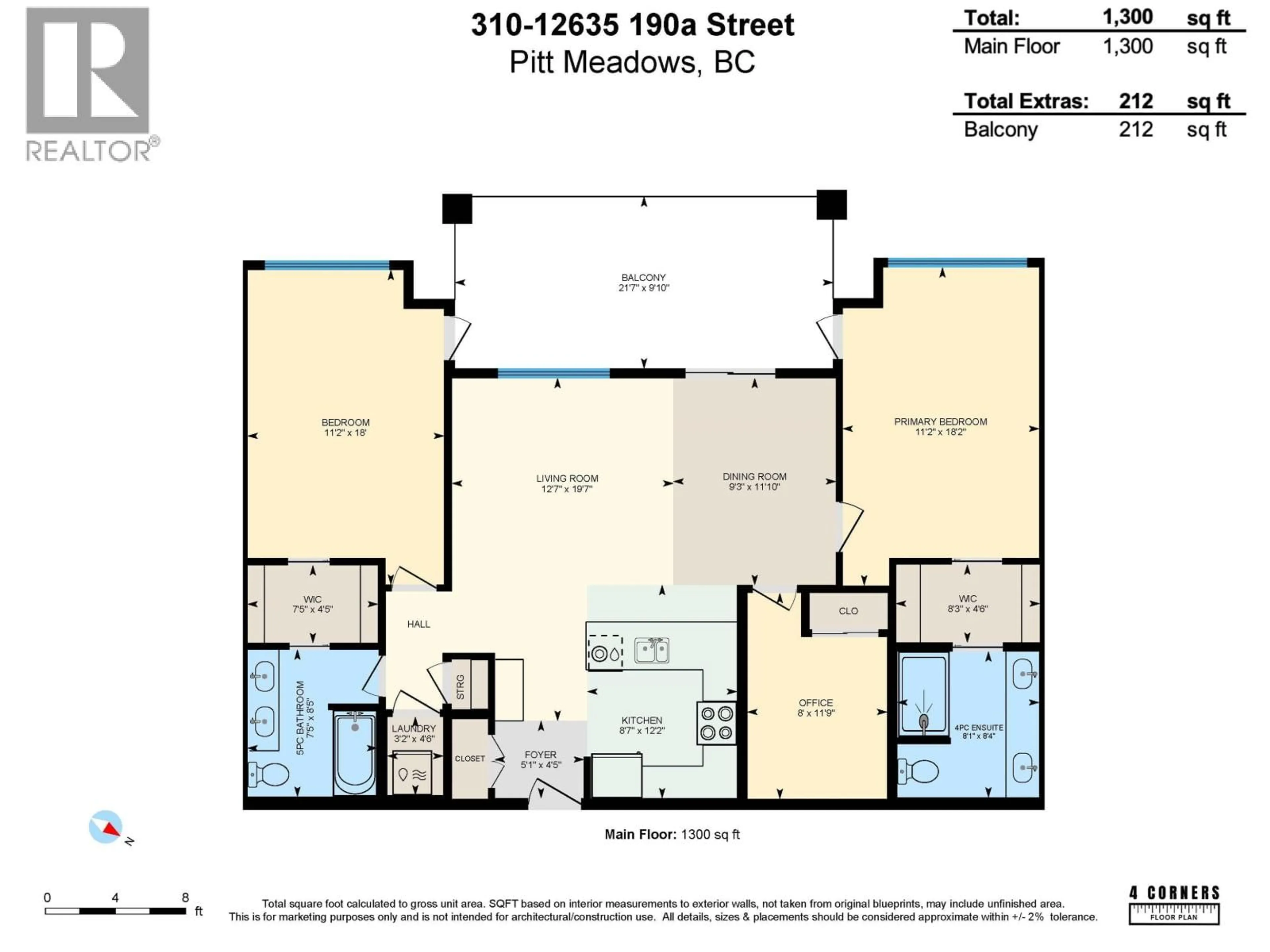 Floor plan for 310 - 12635 190A STREET, Pitt Meadows British Columbia V3Y0E8