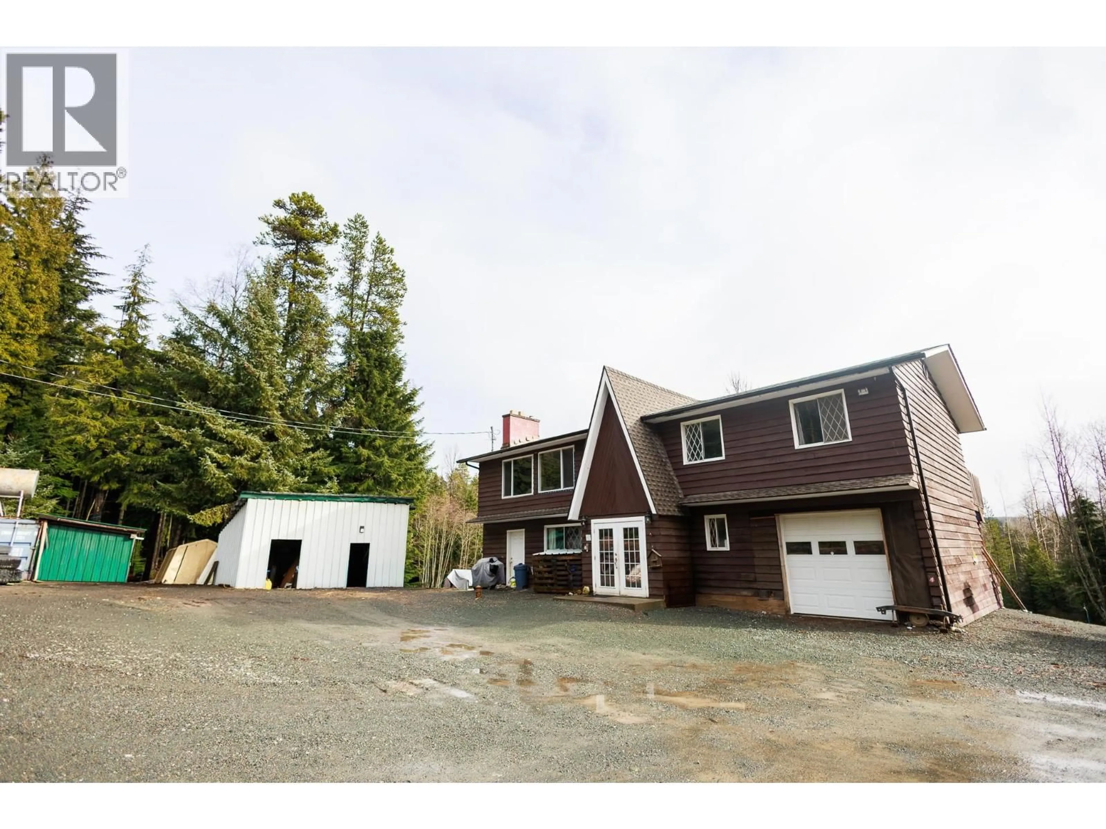 A pic from outside/outdoor area/front of a property/back of a property/a pic from drone, street for 5283 OLD REMO ROAD, Terrace British Columbia V8G0E3