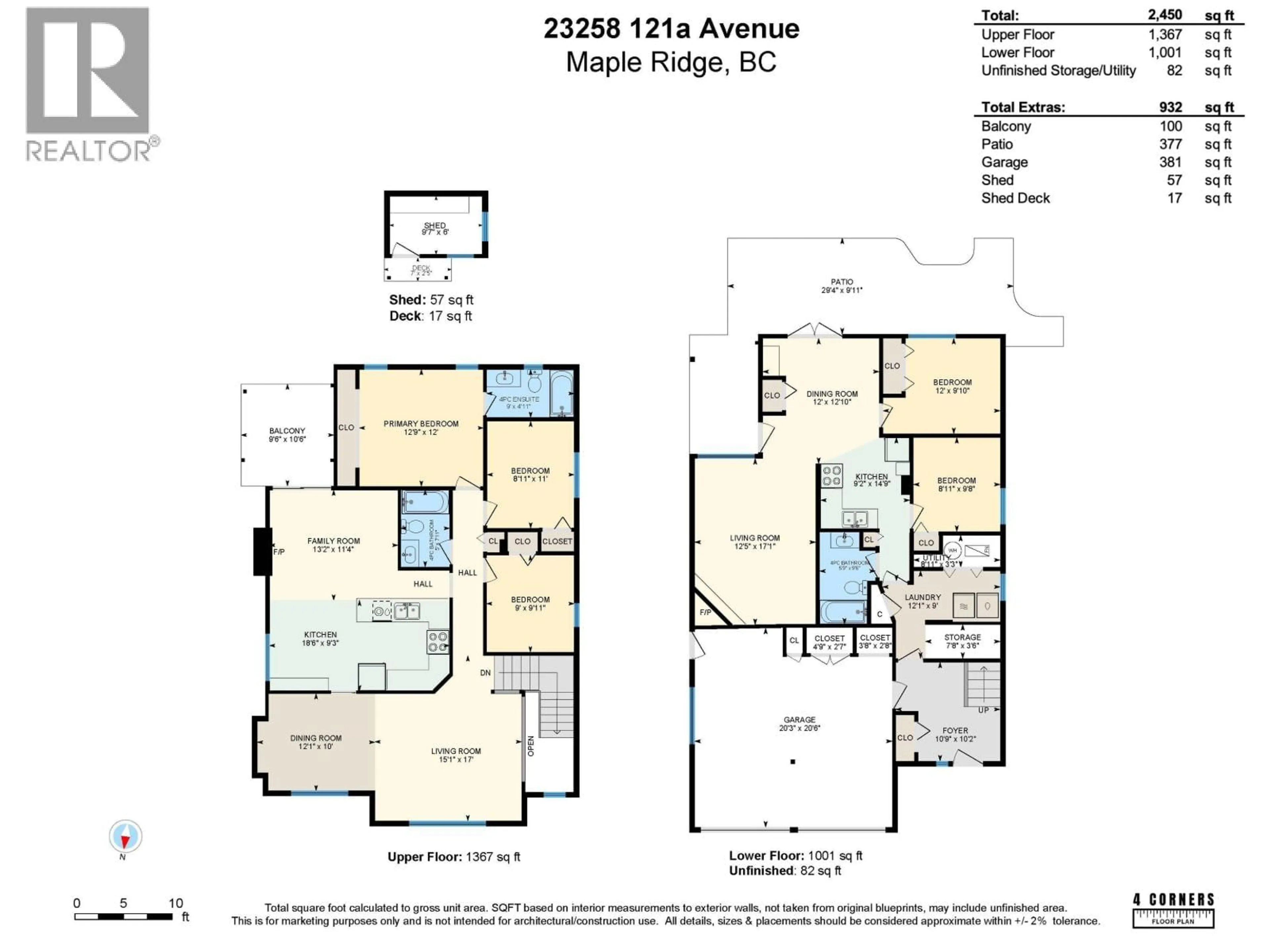 Floor plan for 23258 121A AVENUE, Maple Ridge British Columbia V2X0X1