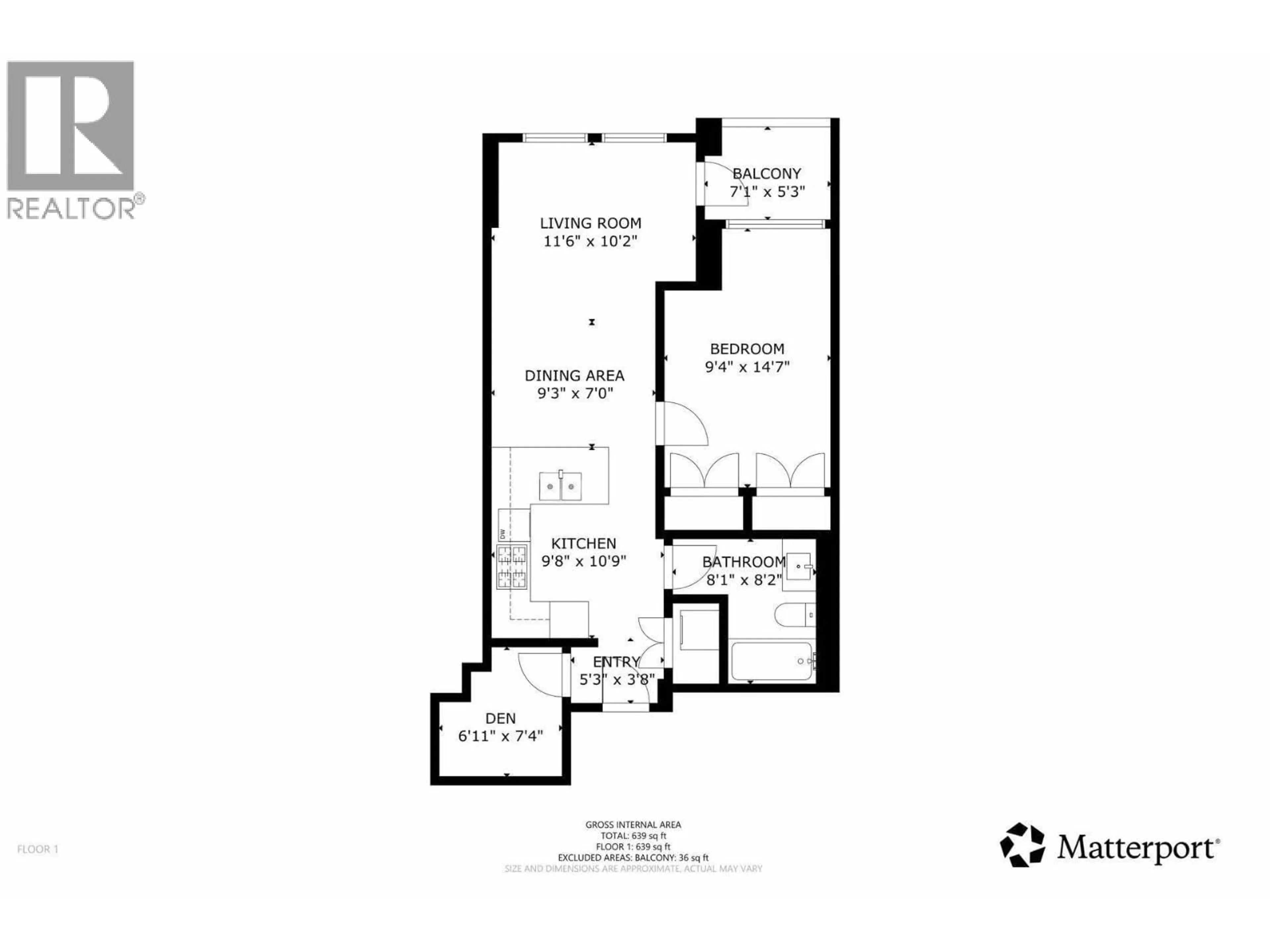 Floor plan for 405 - 618 CARNARVON STREET, New Westminster British Columbia V3M0N9