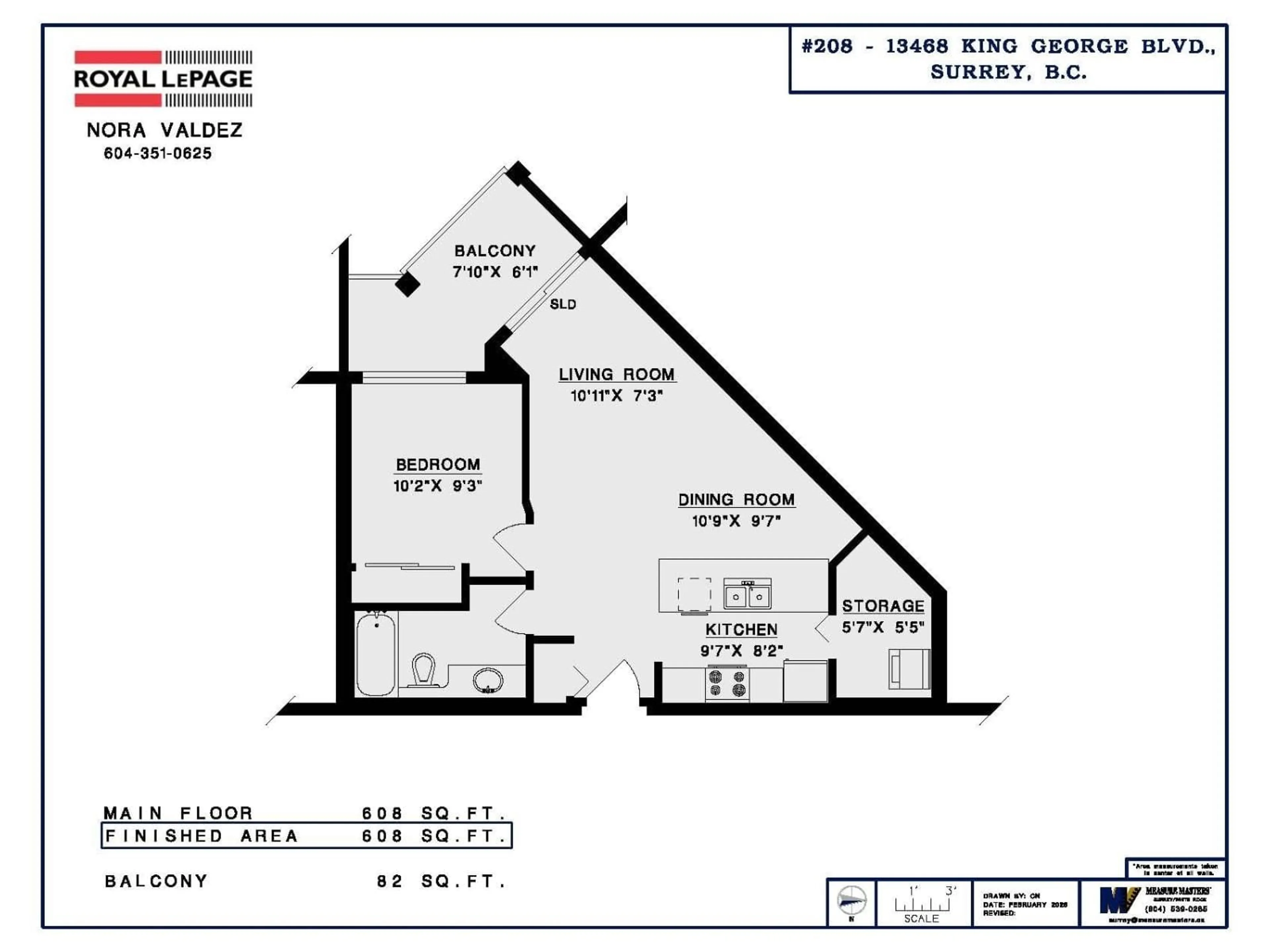 Floor plan for 208 - 13468 KING GEORGE BOULEVARD, Surrey British Columbia V3T0H5